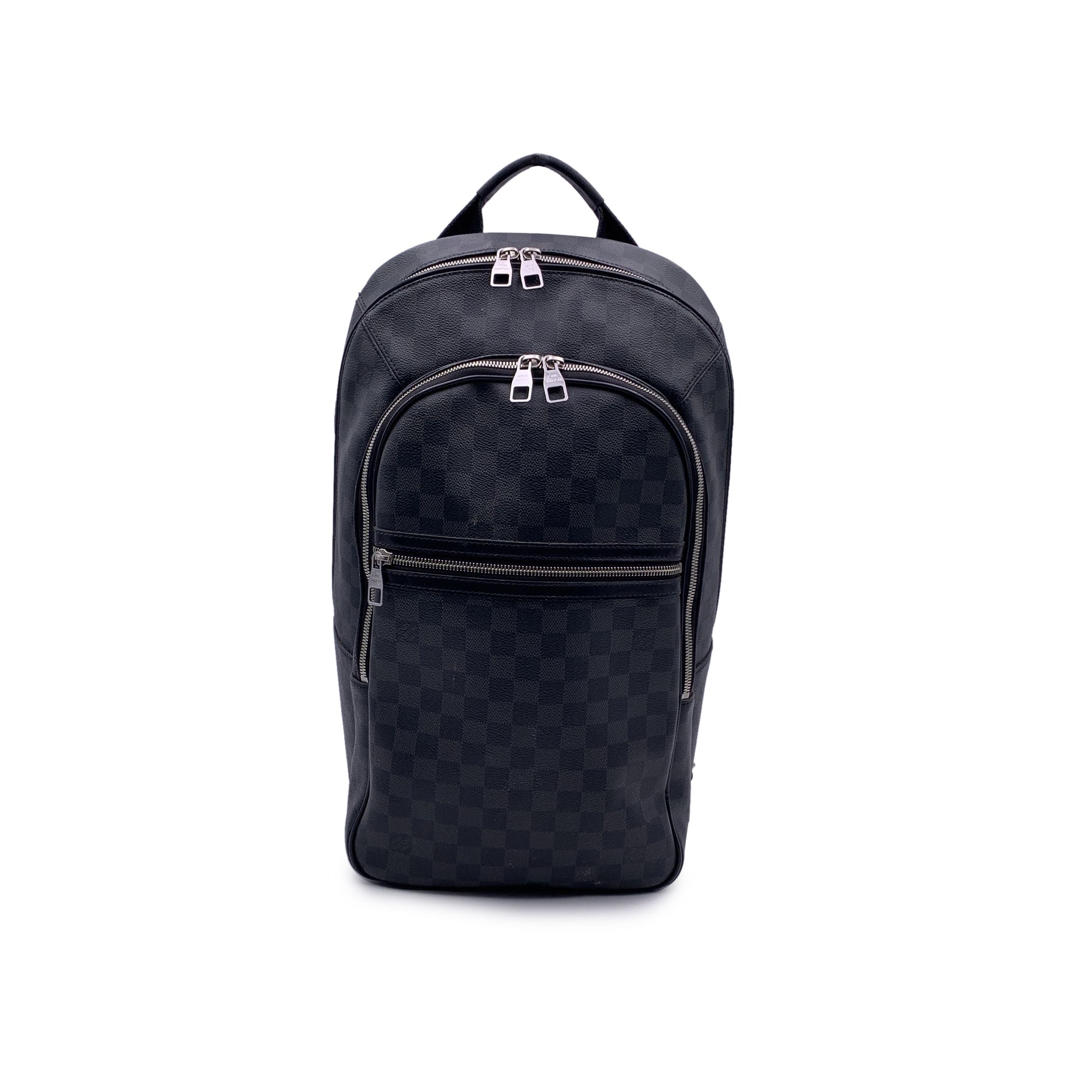 louis vuitton black backpack damier Graphite Josh Canvas Gray Men Unis SONOBE KE Hot Stamping Louis Vuitton Michael Backpack Damier
