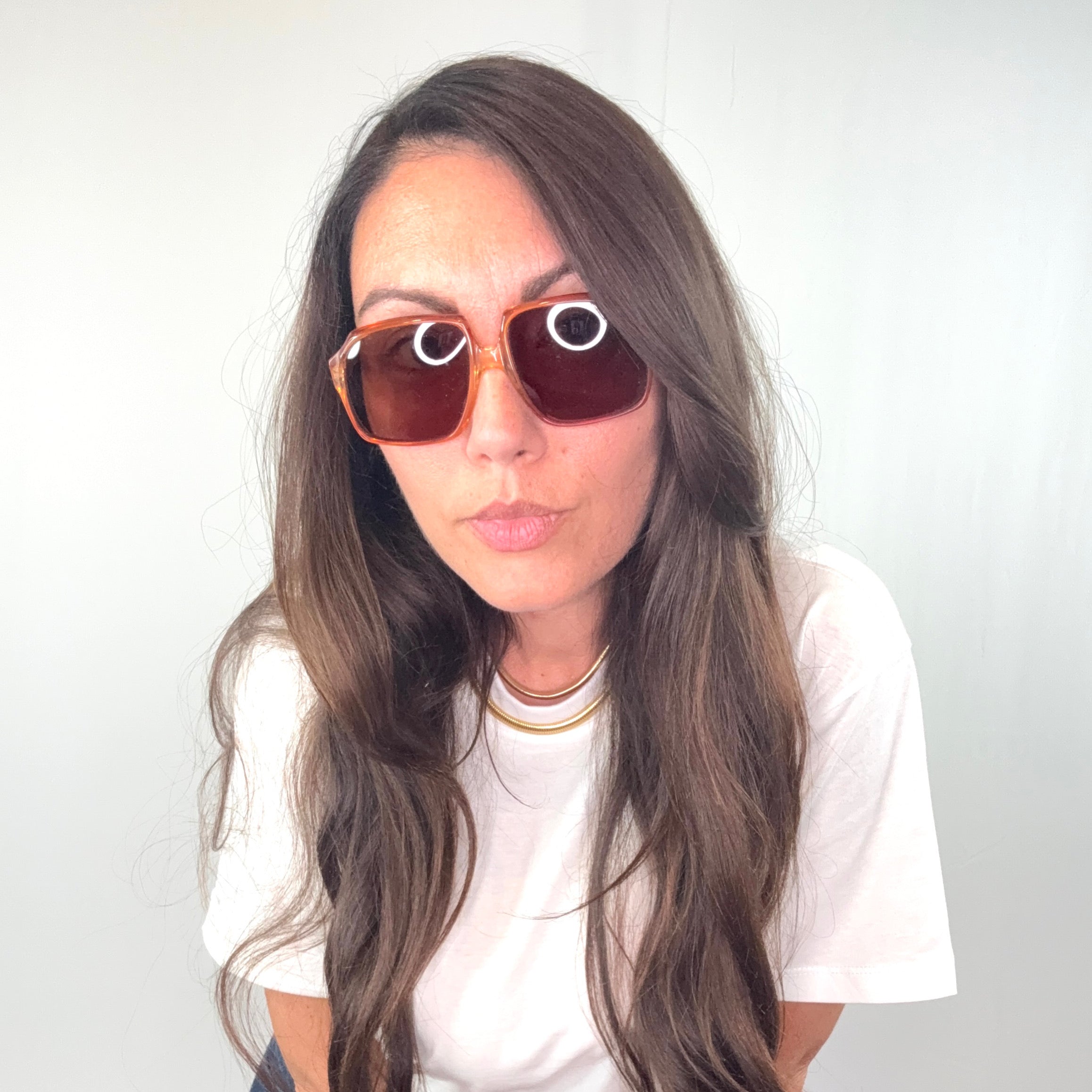 Yves Saint Laurent Vintage Brown Square Sunglasses ARMANDIA 52/18