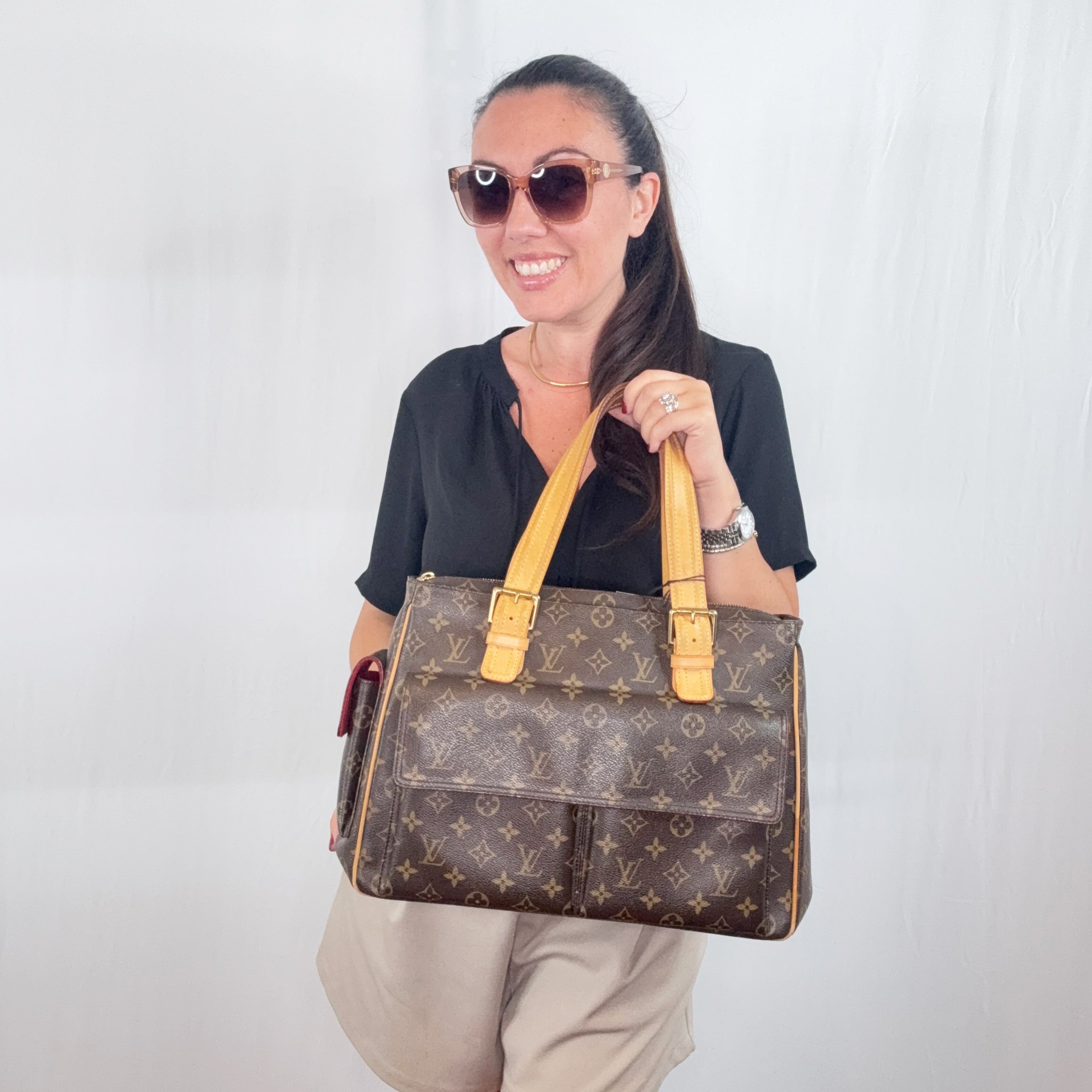Louis Vuitton Brown Monogram Canvas Multipli Cite Tote Bag