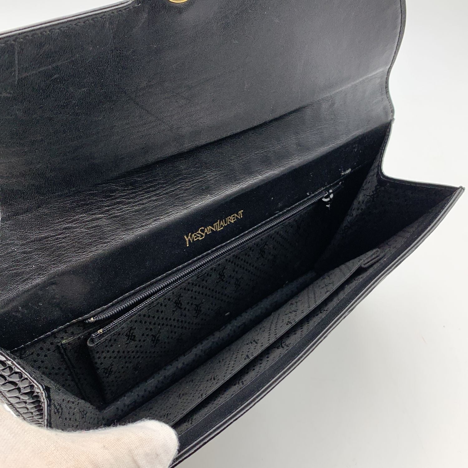 Saint Laurent's Golden Pyramid Leather Clutch Bag | Hypebae
