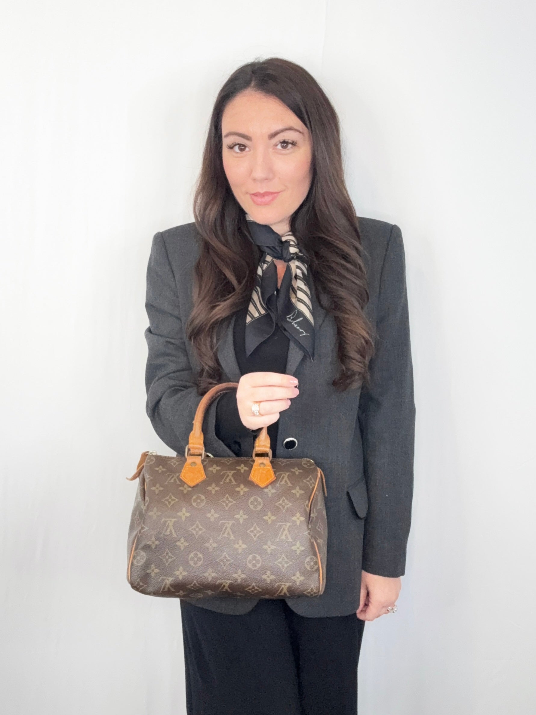 Louis Vuitton Vintage Monogram Canvas Speedy 25 Boston Bag M41528