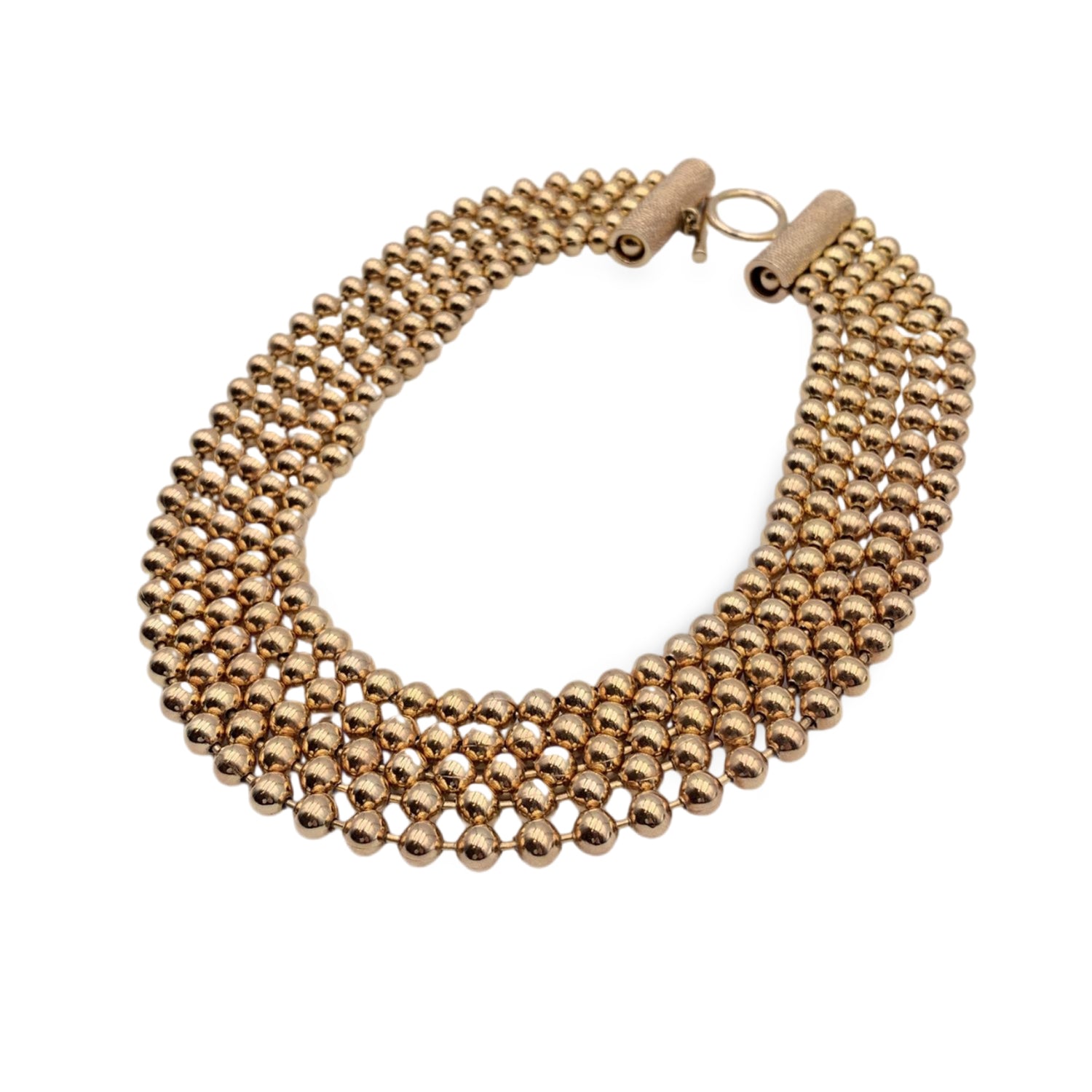 Christian Dior Bijoux Wide Gold Plated Bracelet – Occhi Azzurri