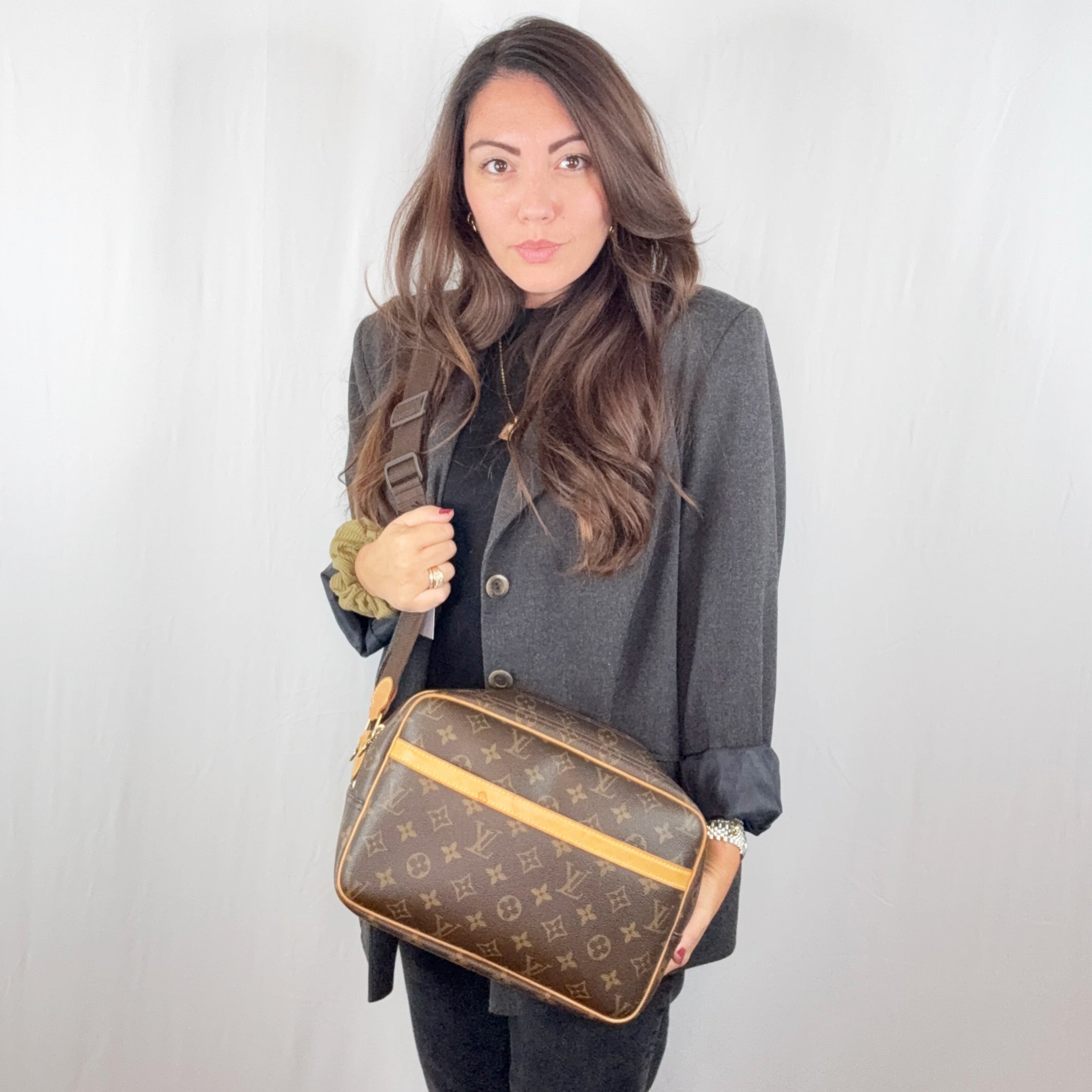 Louis Vuitton Vintage Monogram Reporter PM Messenger Bag M45254