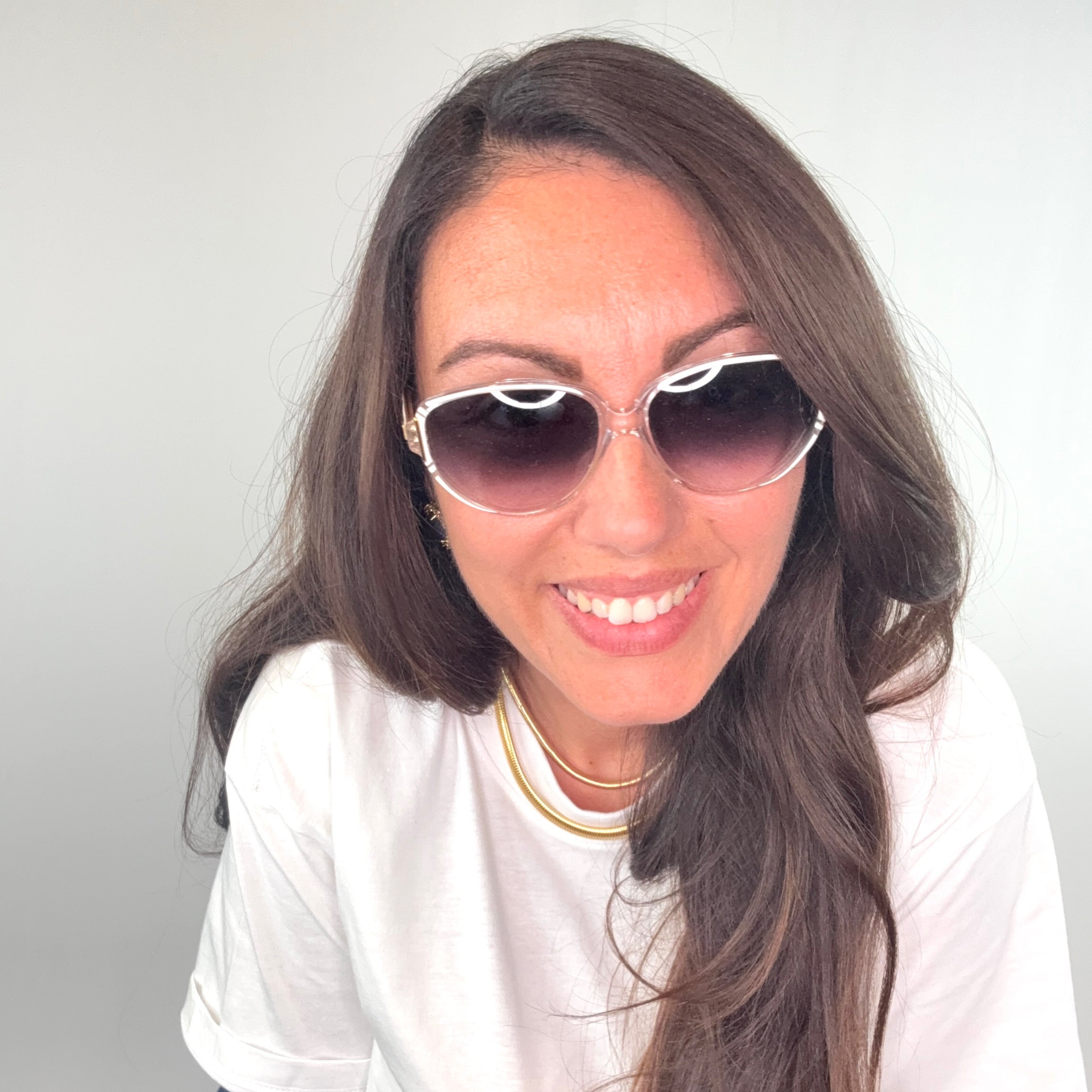 Occhiali da sole vintage Givenchy Paris bianchi G 8918 57/15 172