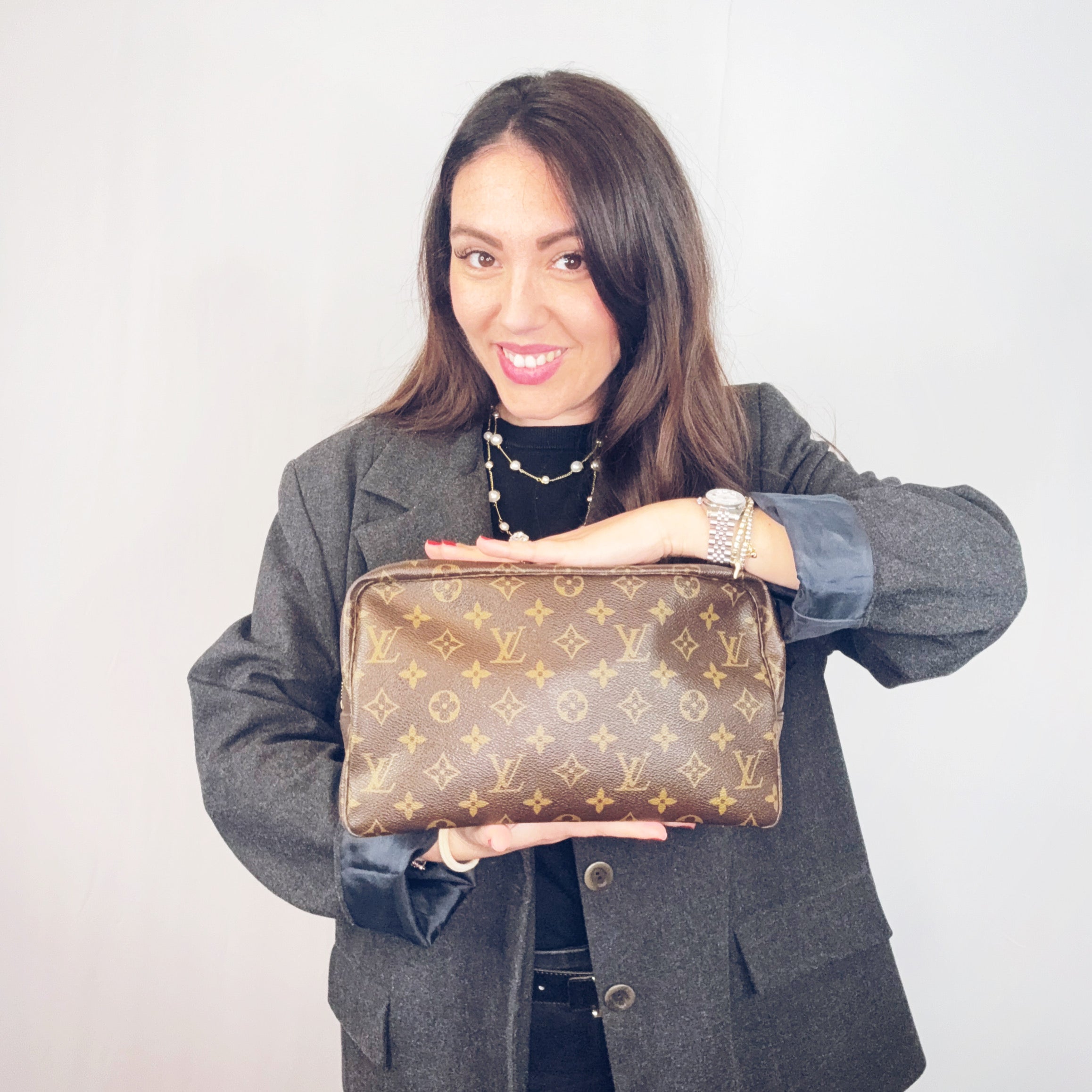 Louis Vuitton Monogram Trousse Toilette 28 Cosmetic Bag M47522