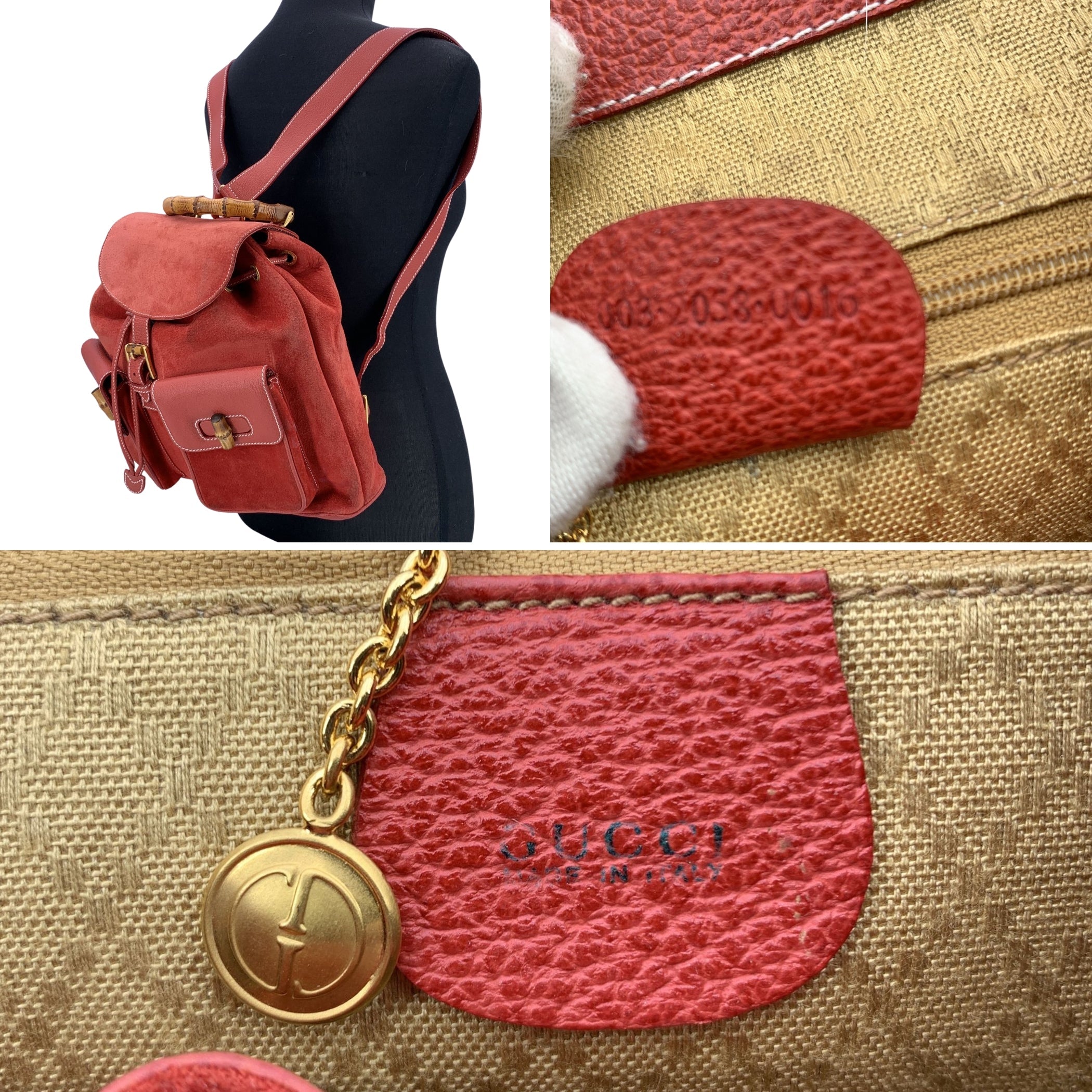 GUCCI Backpacks Bamboo