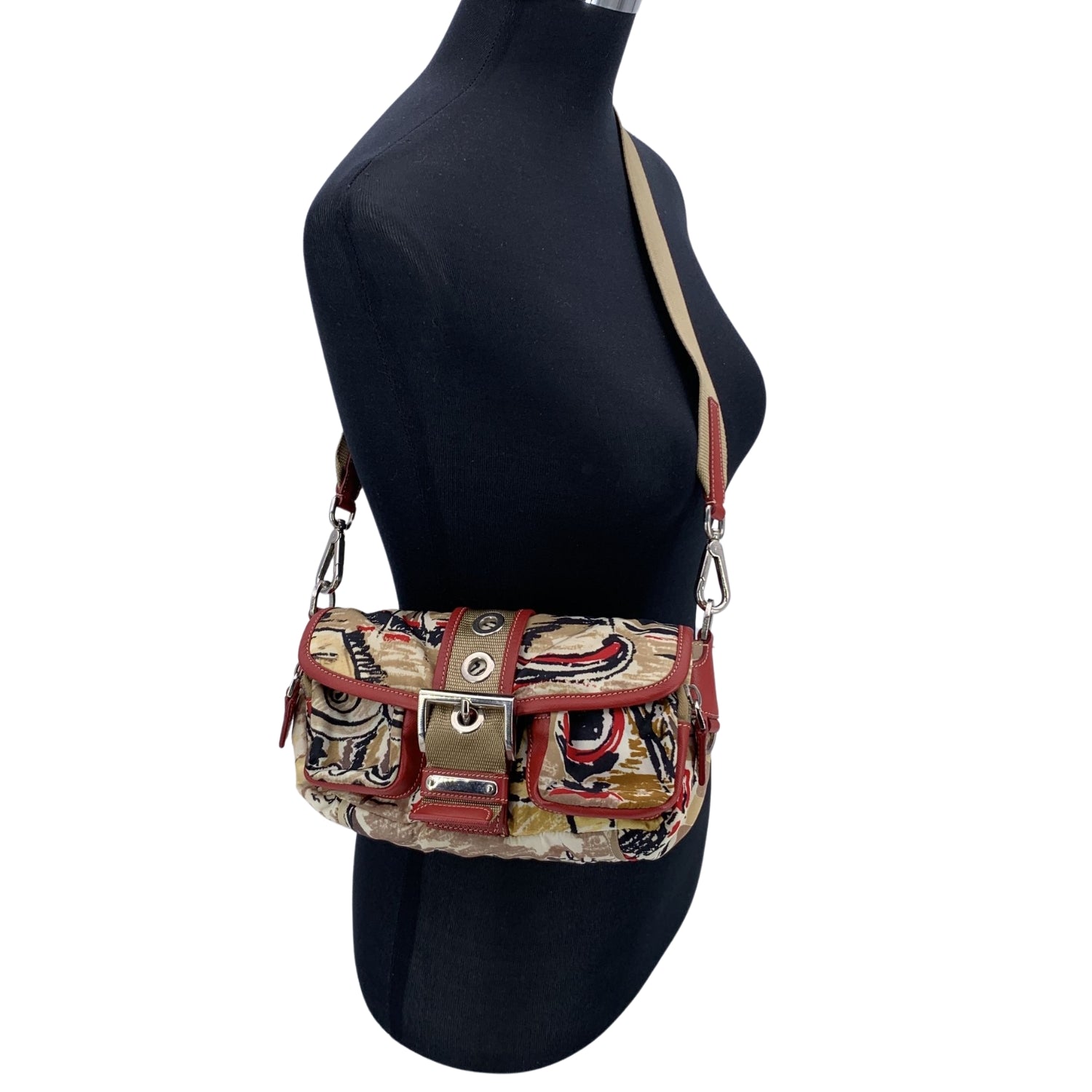 PRADA Shoulder Bags Tessuto