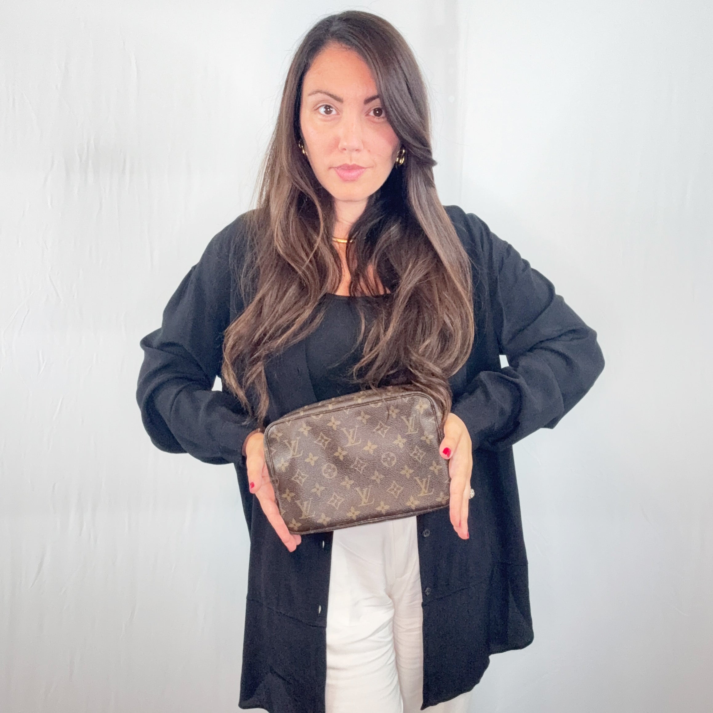Louis Vuitton Vintage Monogram Toiletry Trousse 23 Cosmetic Bag