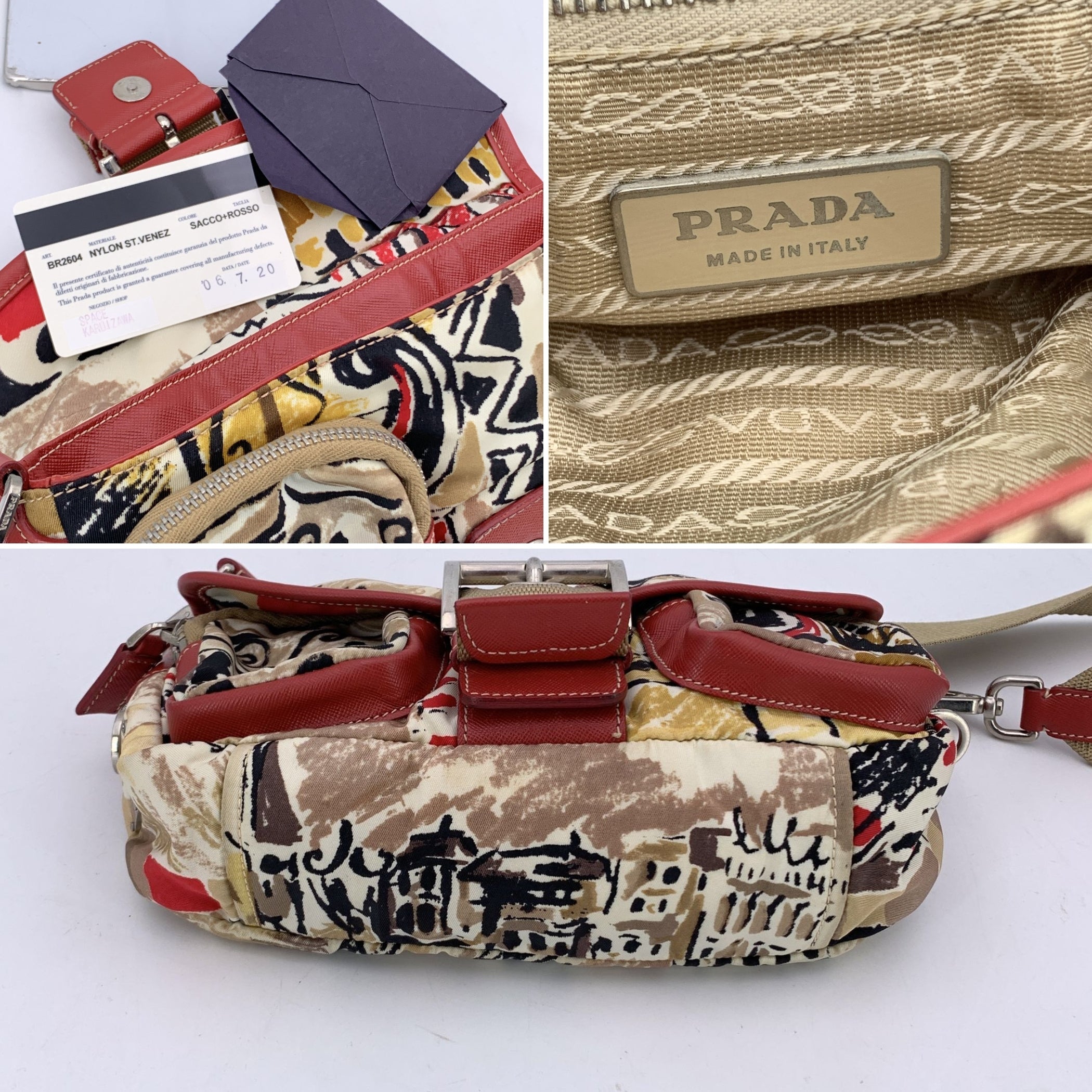 PRADA Shoulder Bags Tessuto