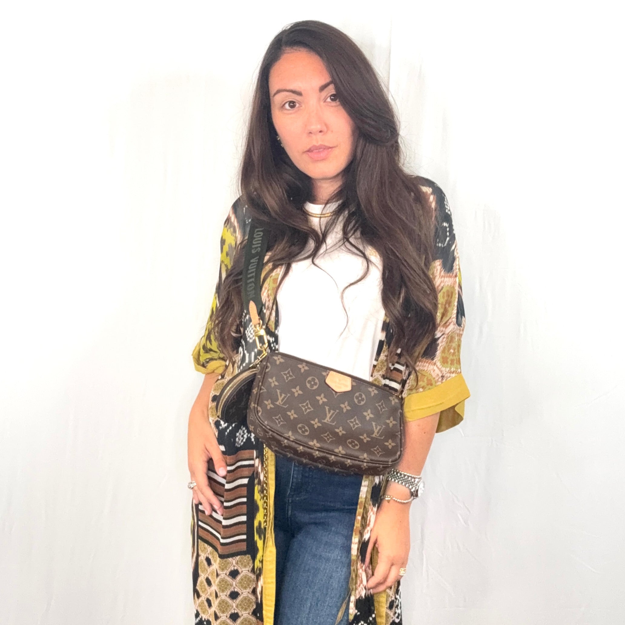 Borsa per accessori multi pochette in tela monogramma Louis Vuitton M44813
