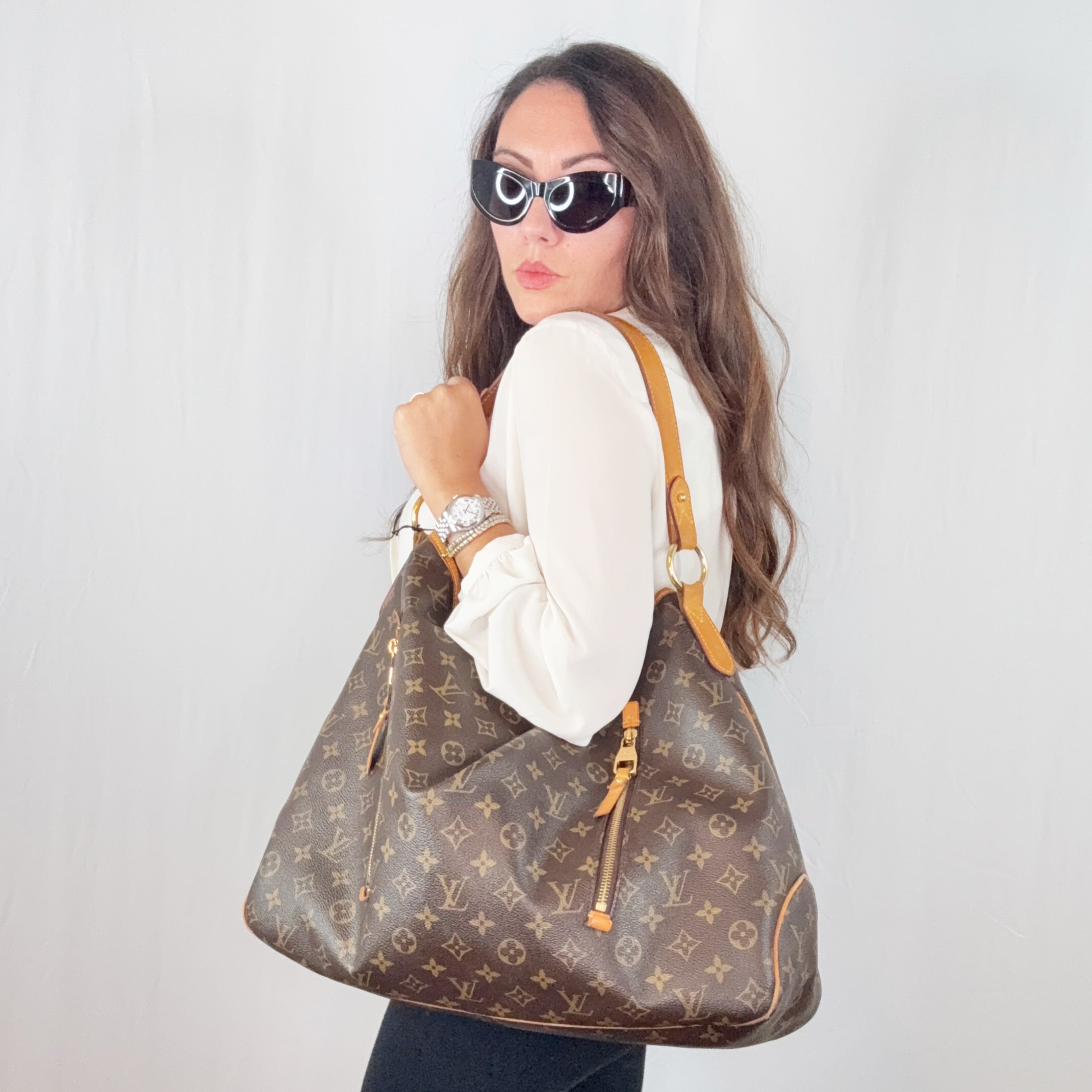 Louis Vuitton Monogramm Canvas Herrliche GM Schultertasche Tote