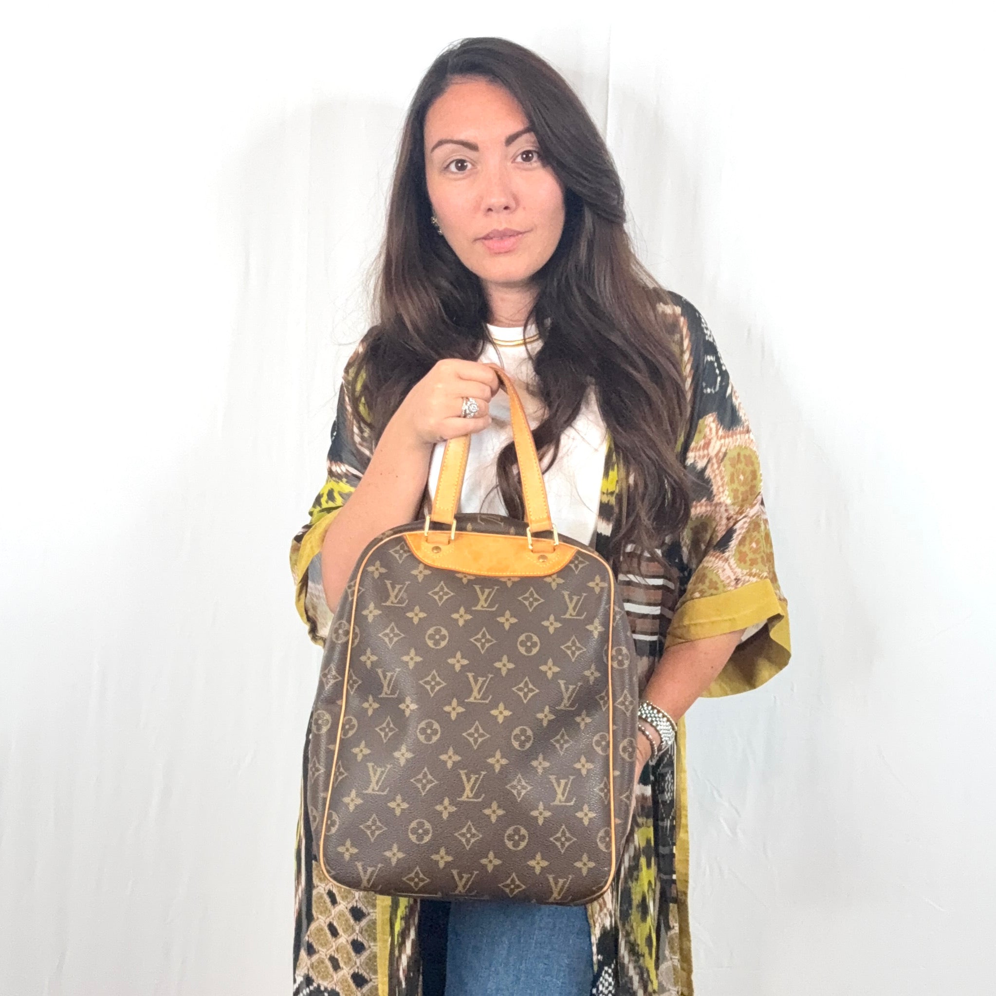 Borsa da viaggio Louis Vuitton Monogram Canvas Excursion Custodia per scarpe M41450