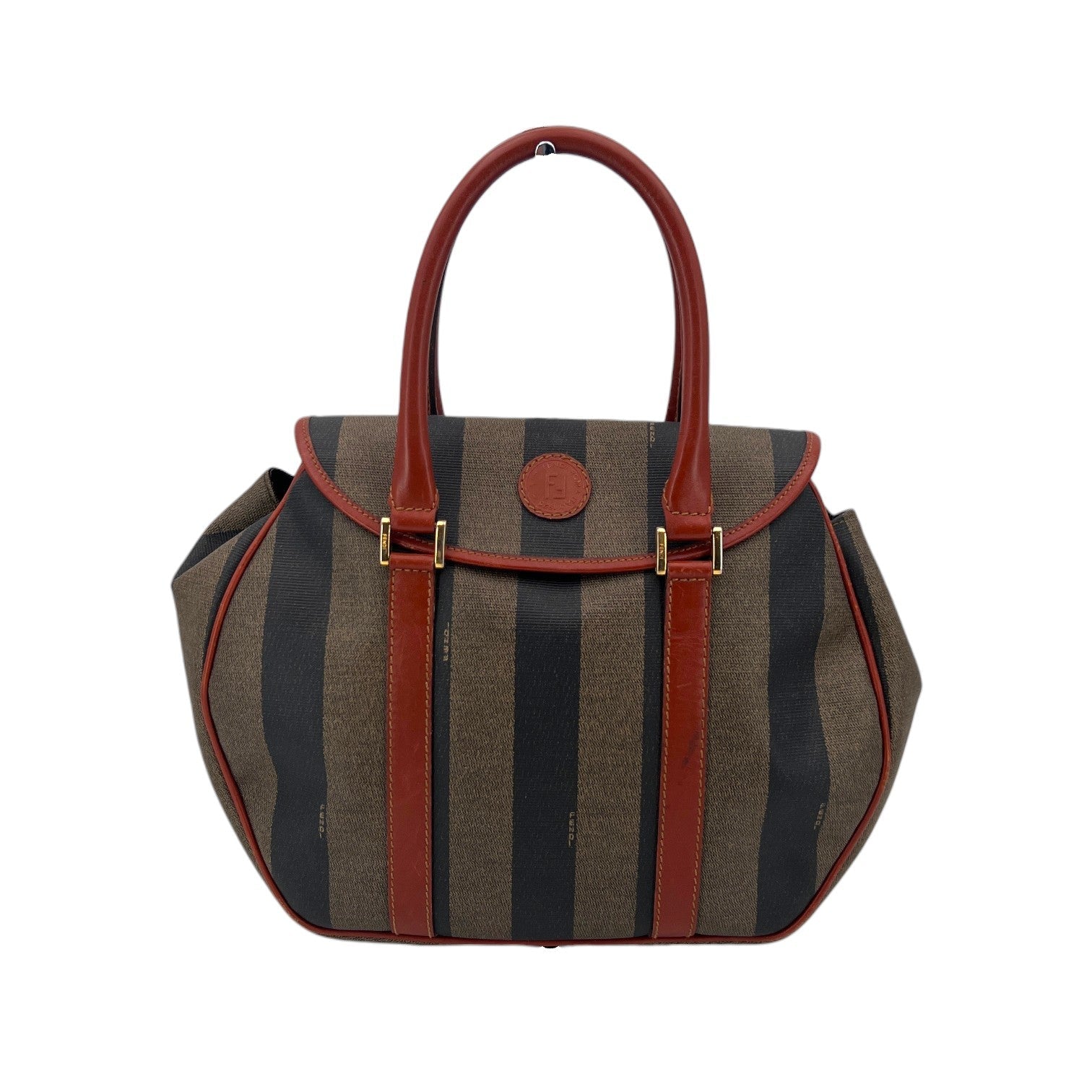 Fendi Pequin Satchel Handbags