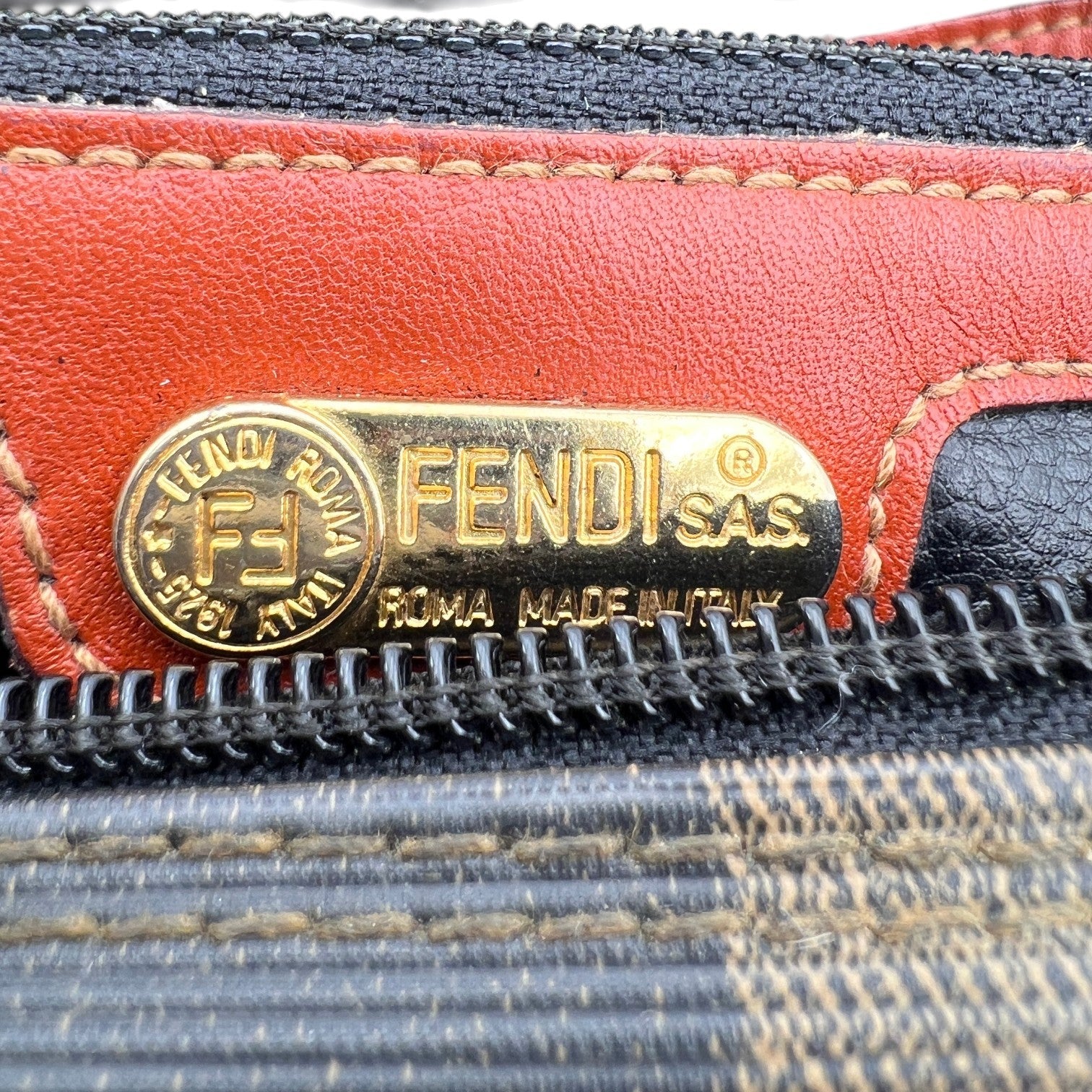 Fendi Pequin Satchel Handbags