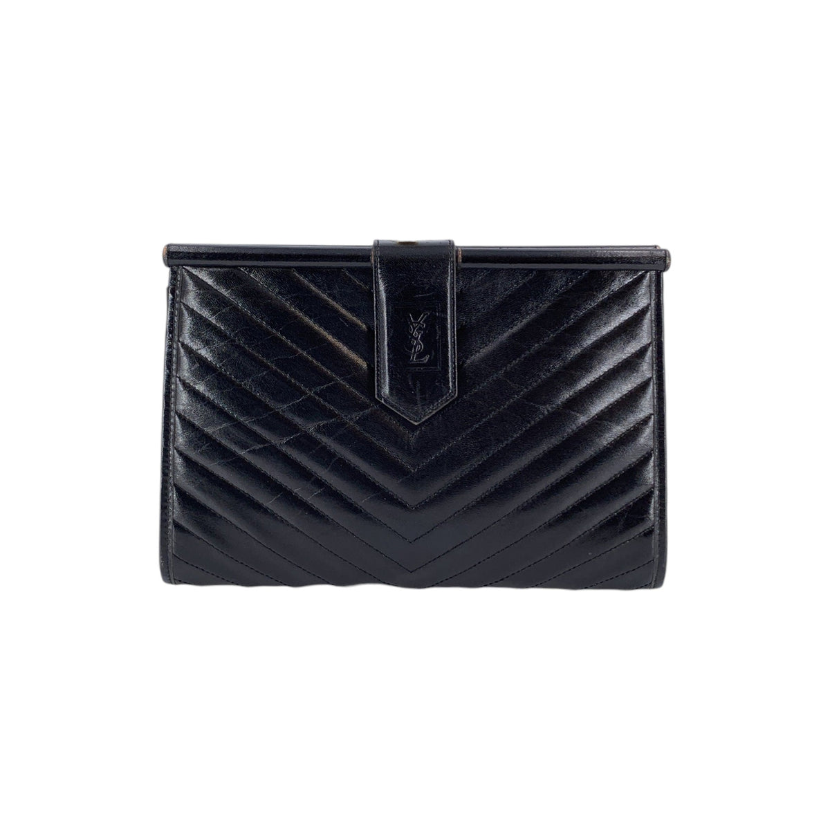 Yves Saint Laurent Chevron Quilted Clutches