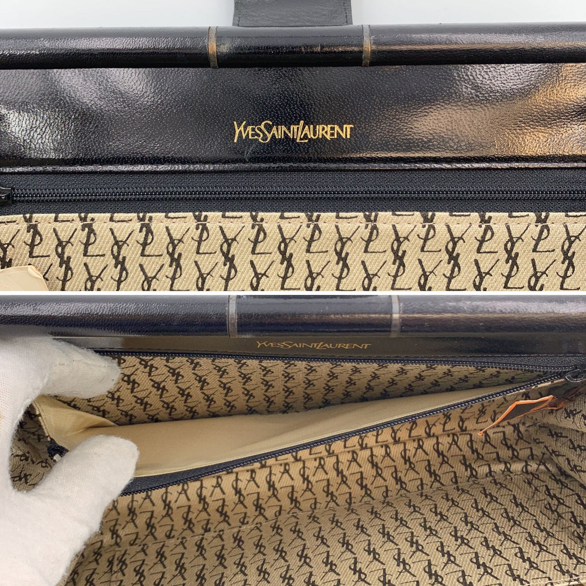 Yves Saint Laurent Chevron Quilted Clutches