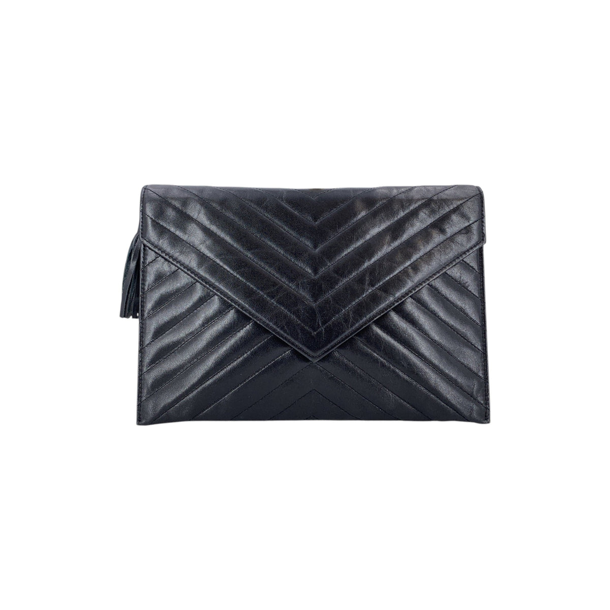 Yves Saint Laurent Tassel Envelope Clutch Clutches