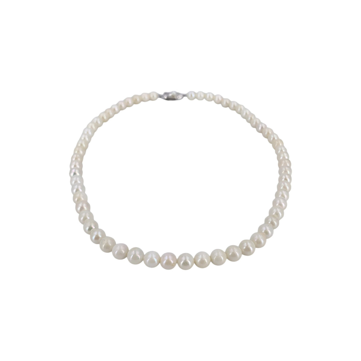 Akoya Filigree Silver Clasp Necklaces