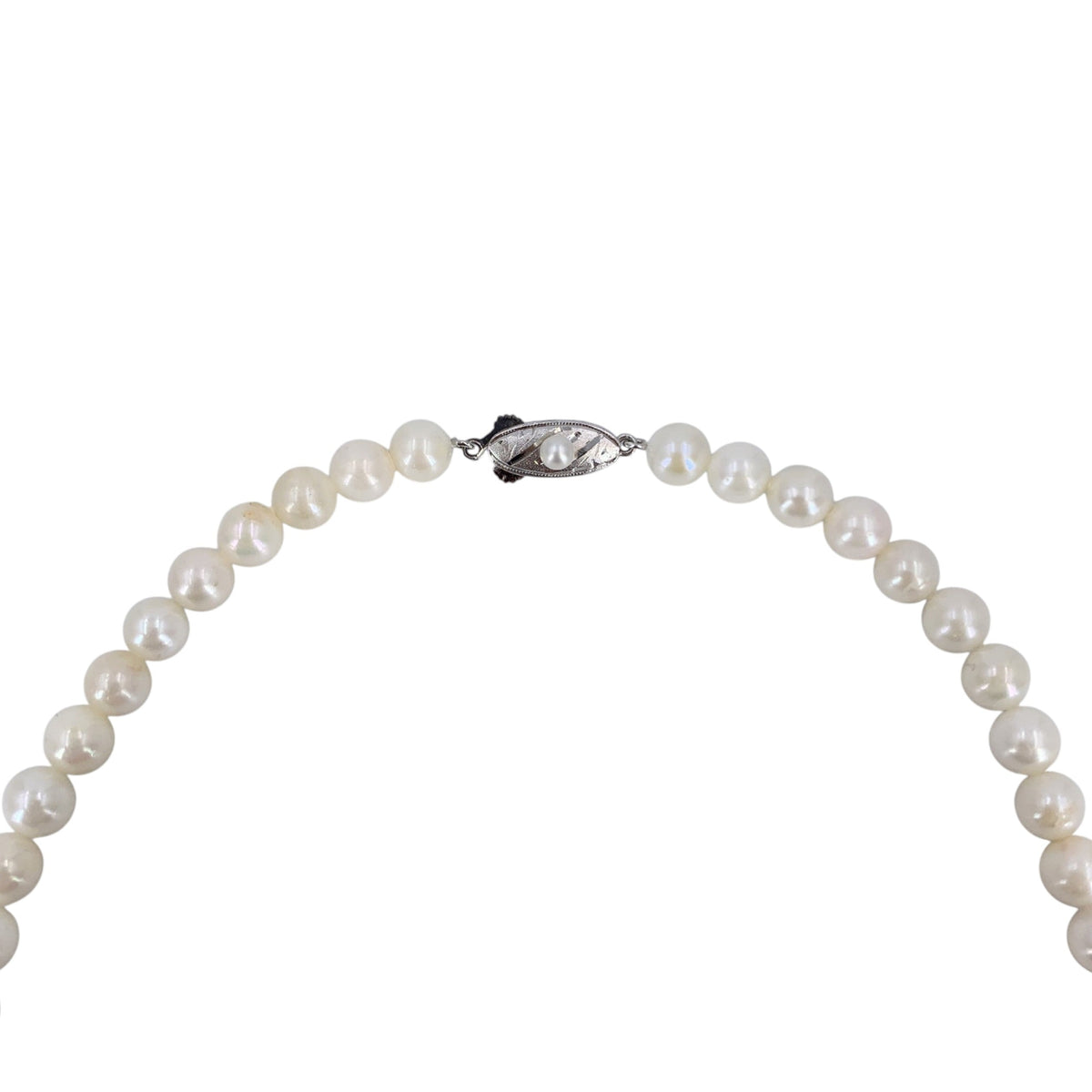 Akoya Filigree Silver Clasp Necklaces