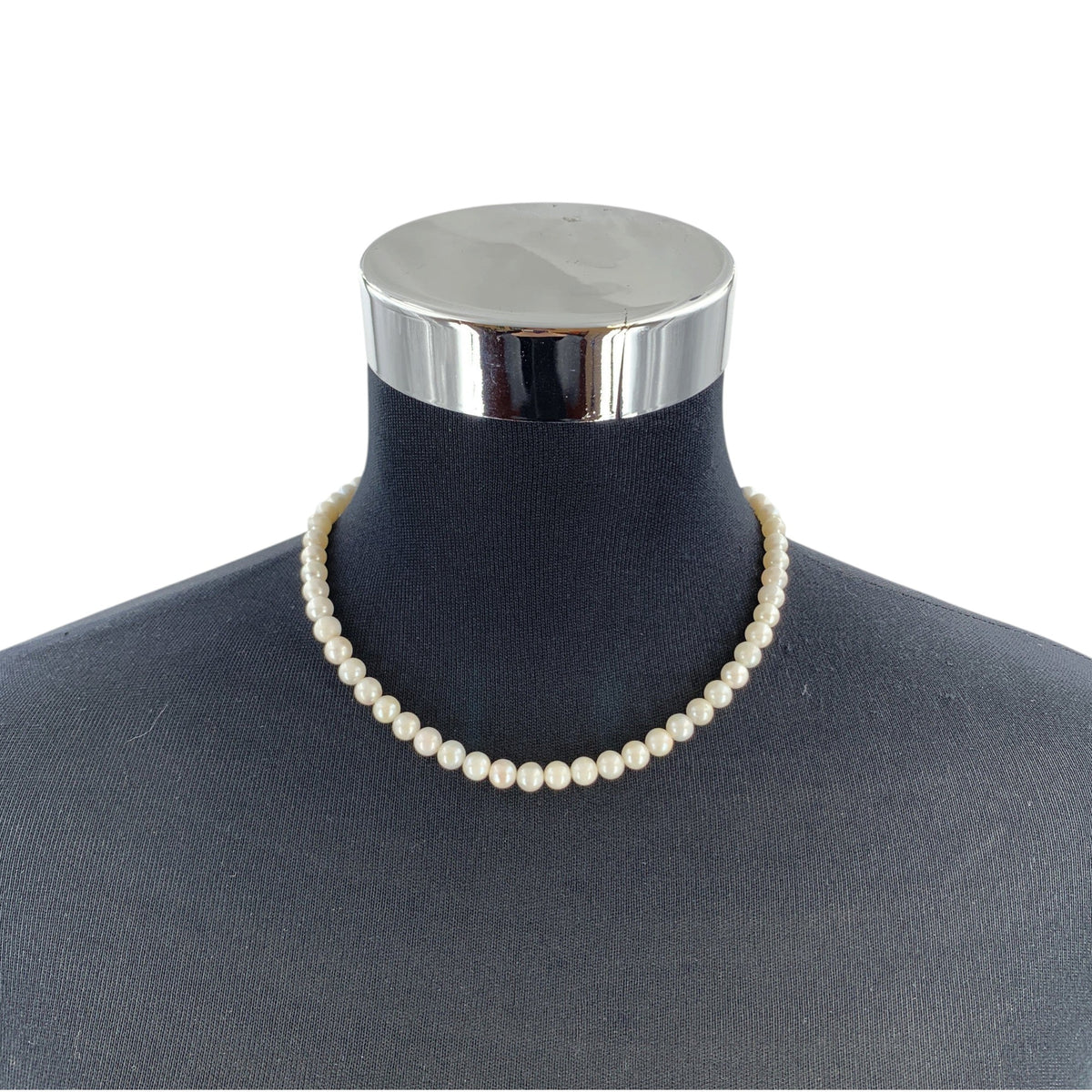 Akoya Filigree Silver Clasp Necklaces