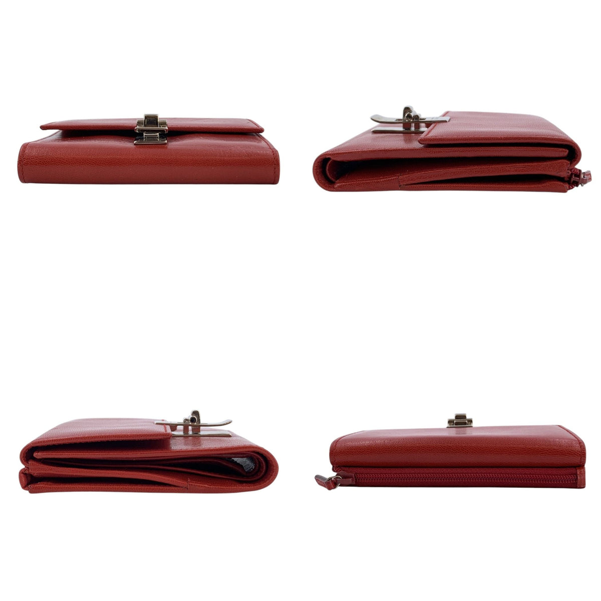 Gucci Red Leather Wallets