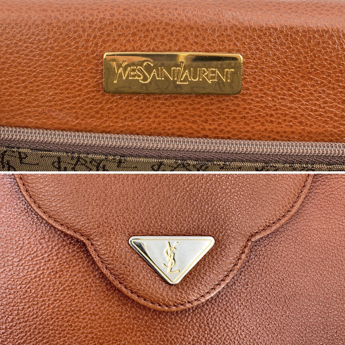 Yves Saint Laurent Scalloped Envelope Clutch Clutches