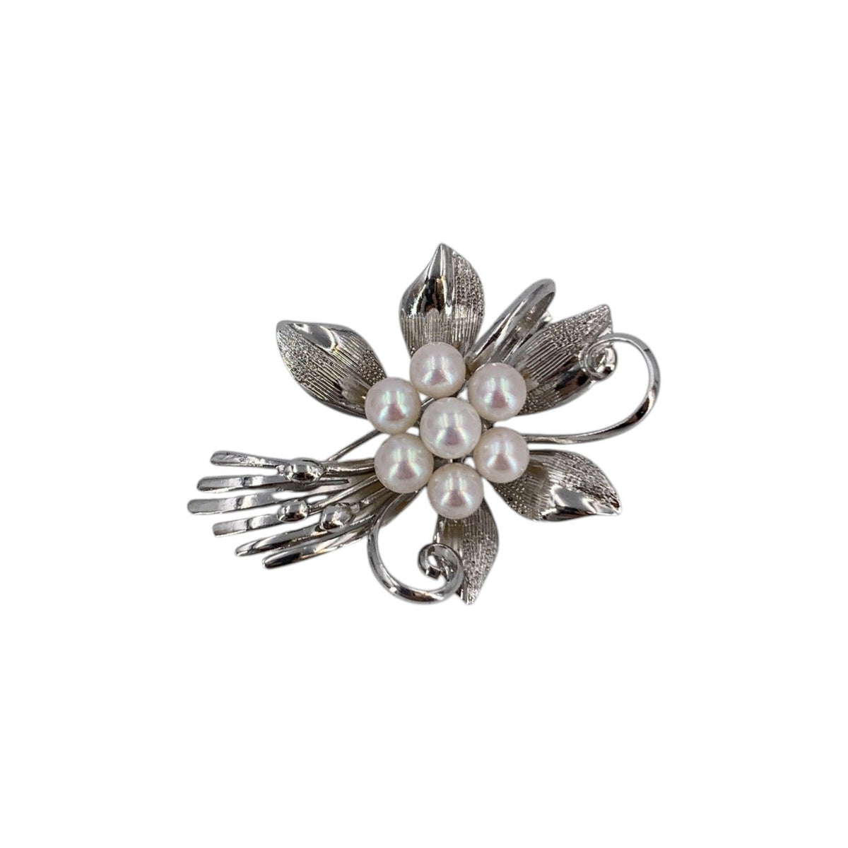 Silver Sterling Floral Brooch Brooches