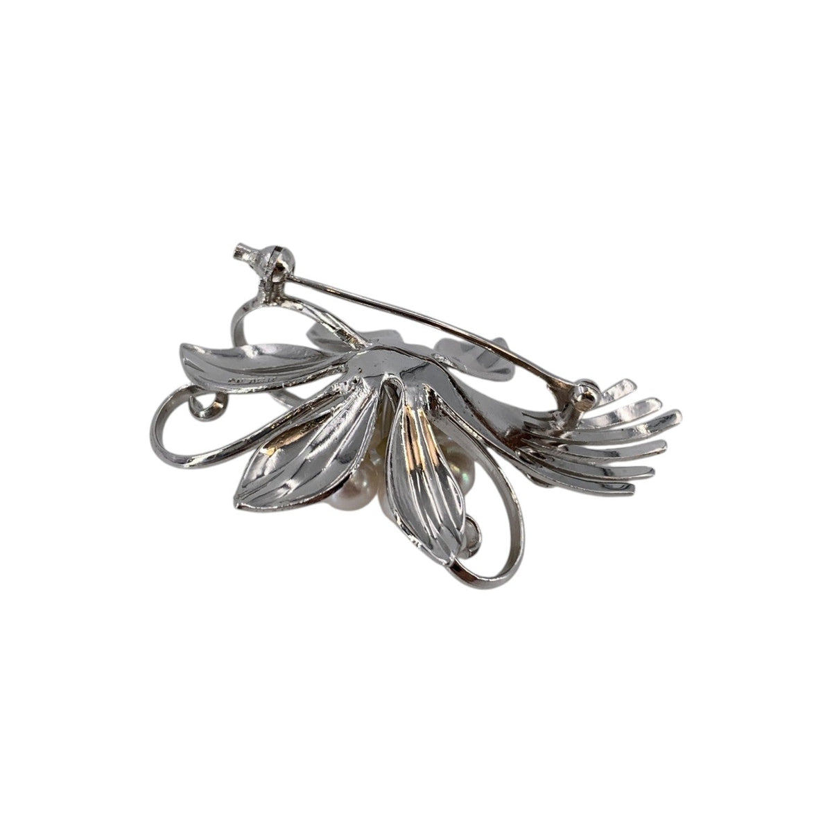Silver Sterling Floral Brooch Brooches
