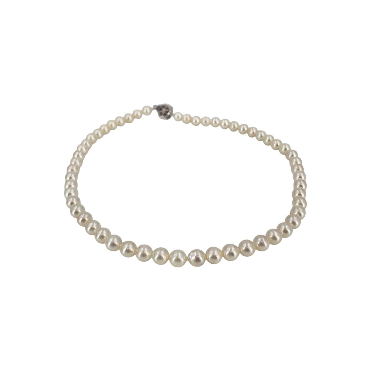 Akoya Pearls Floral Clasp Pearl Necklaces