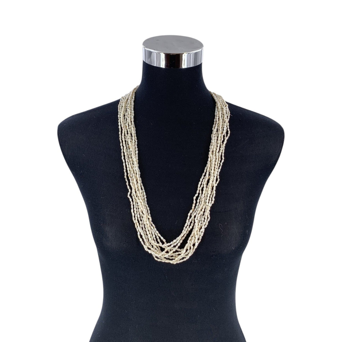 Freshwater Keshi Rice Pearl Gold Clasp Necklaces