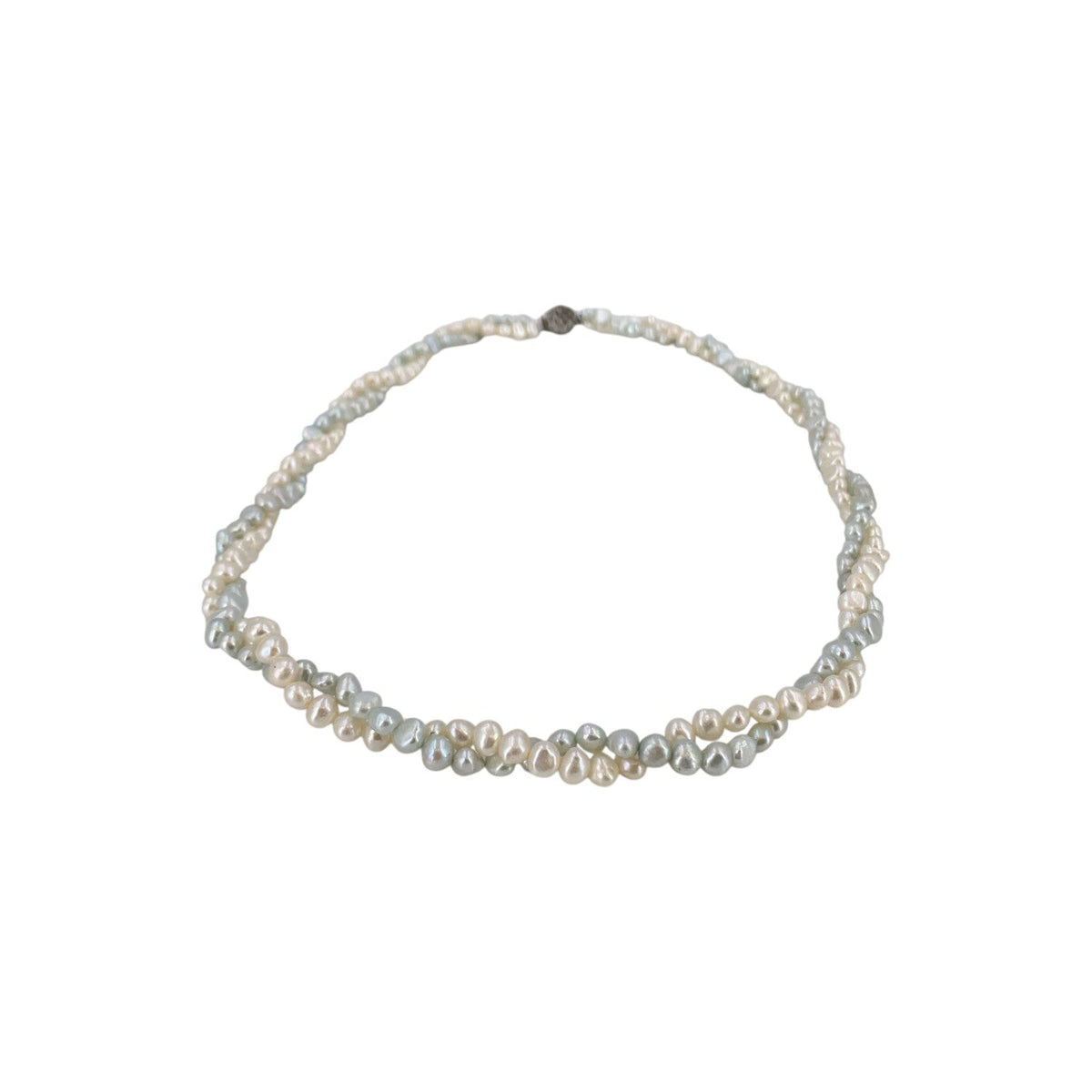 Freshwater Biwa Pearl Leaves Clasp Necklaces