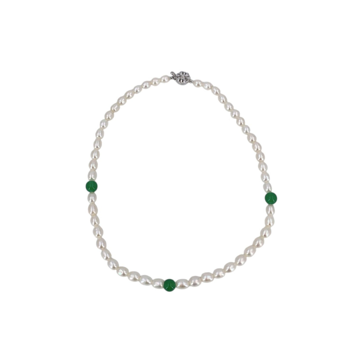 Freshwater Pearl Floral Clasp Necklaces