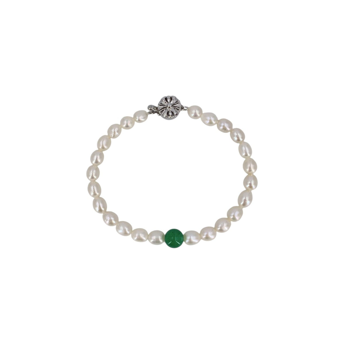 Freshwater Pearl Floral Clasp Necklaces