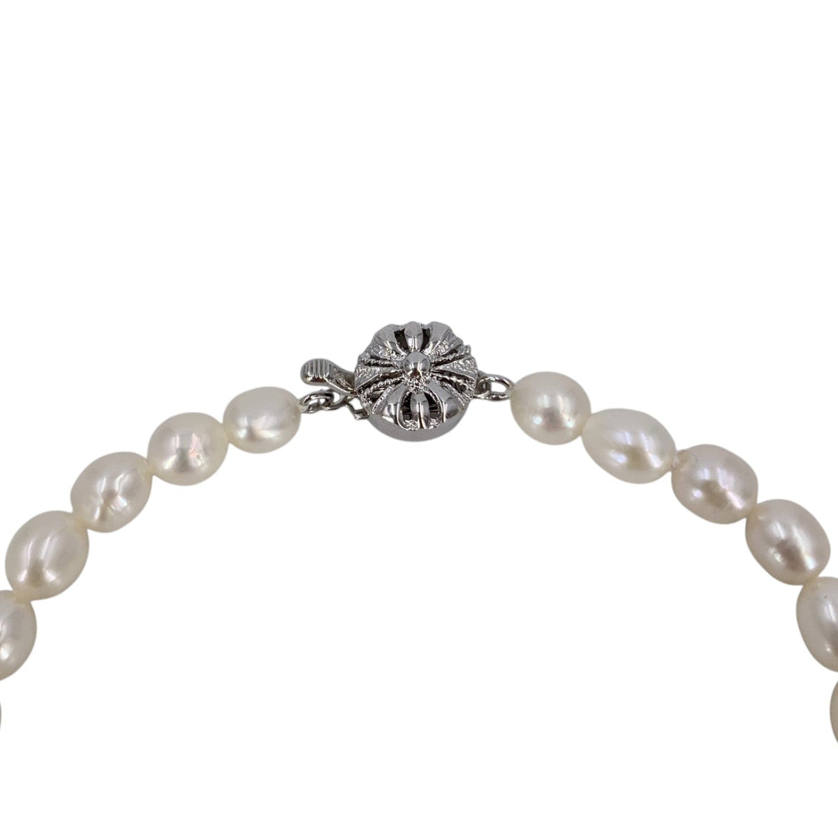 Freshwater Pearl Floral Clasp Necklaces