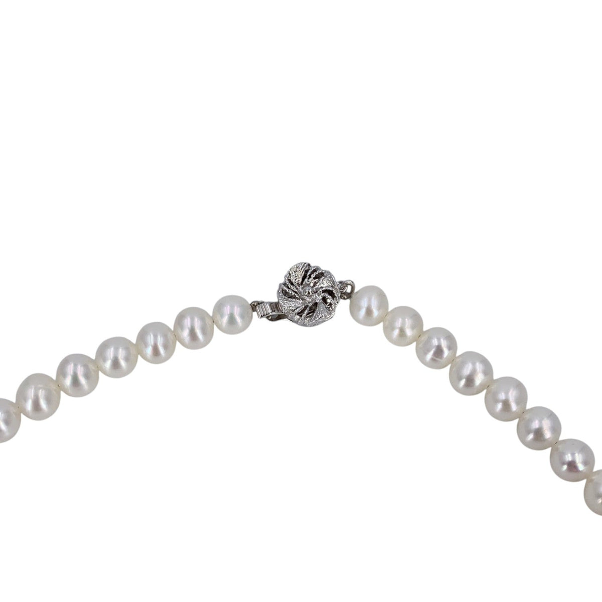 Freshwater Pearls Filigree Silver Clasp Necklaces