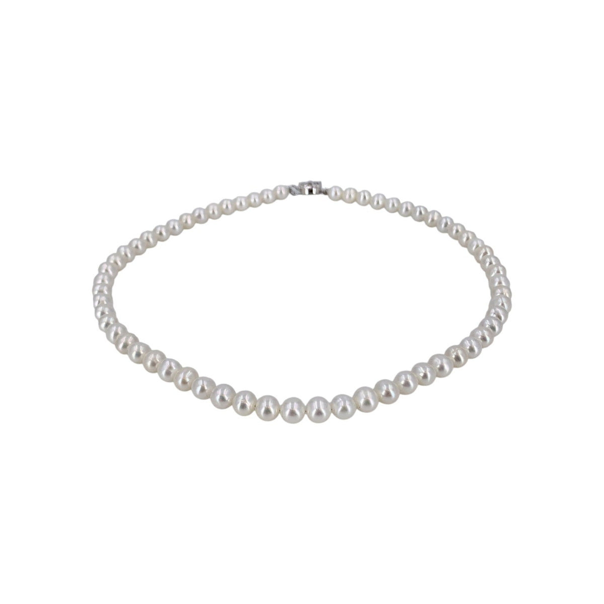 Freshwater Pearls Filigree Silver Clasp Necklaces