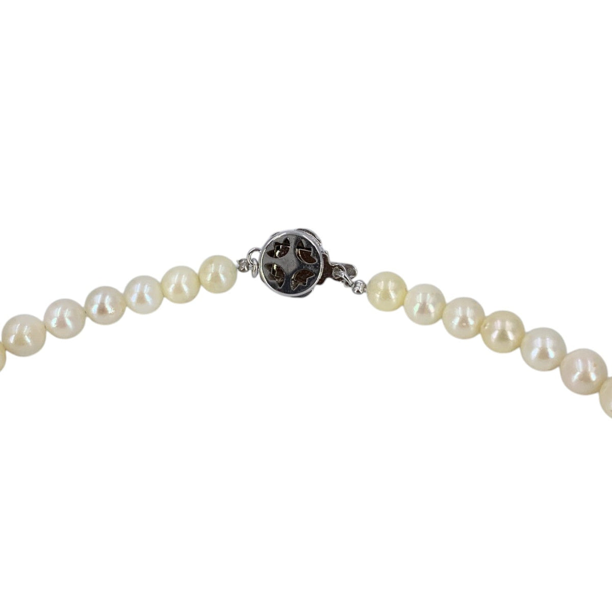 Akoya Pearls Floral Clasp Necklaces