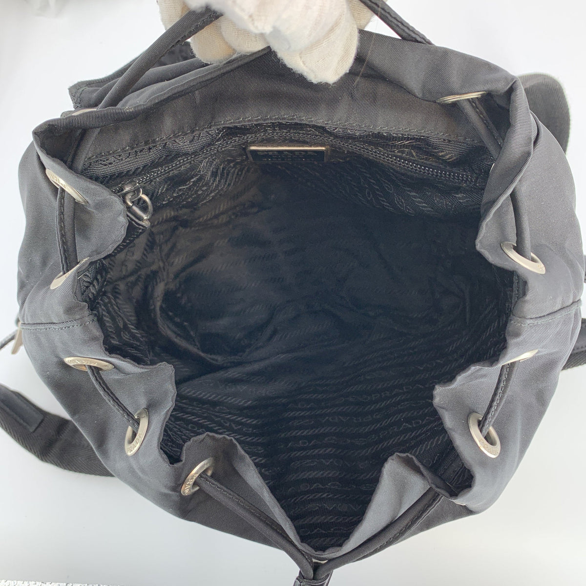 Prada Nylon Small Backpack Backpacks