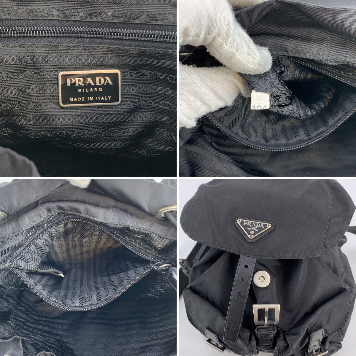Prada Nylon Small Backpack Backpacks