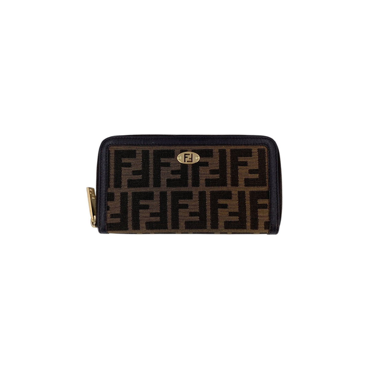 Fendi Zucca Zip Around Wallets