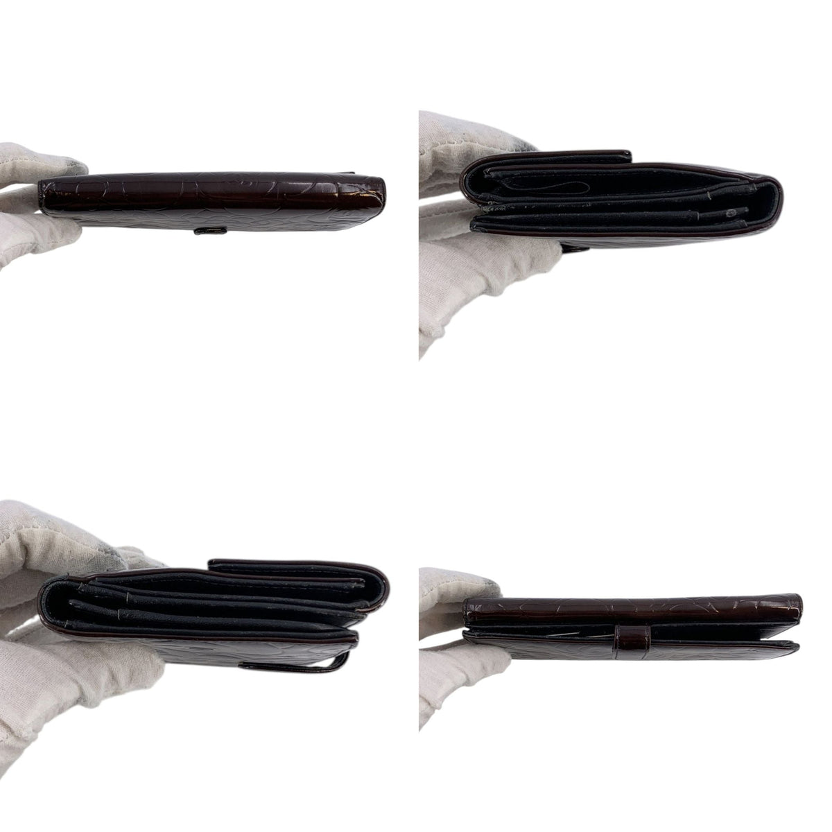 Chanel Patent Leather Camellia Wallets