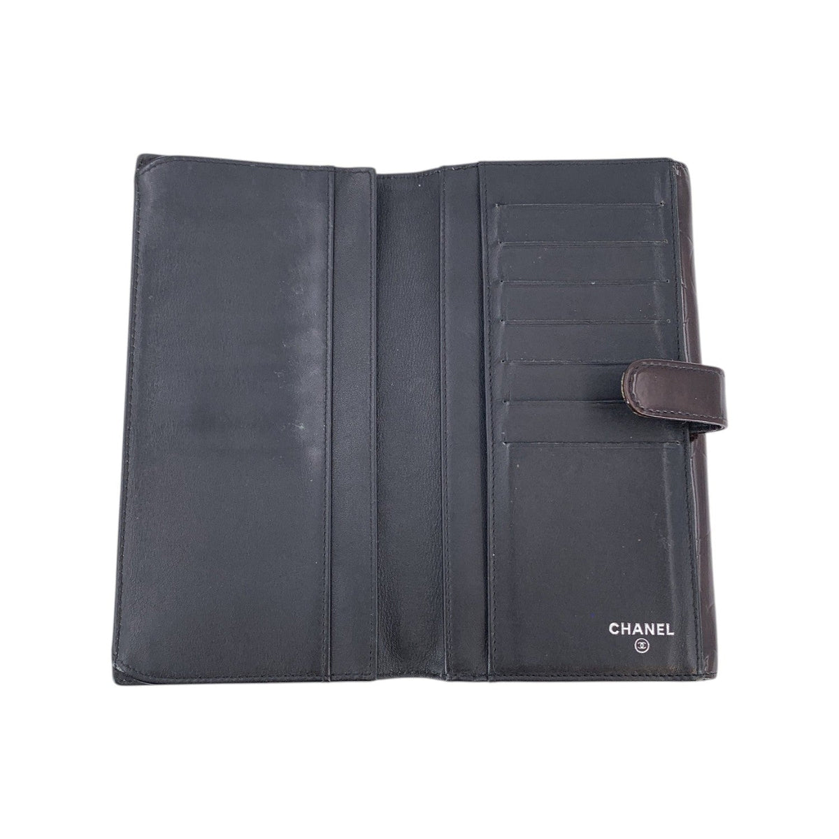Chanel Patent Leather Camellia Wallets