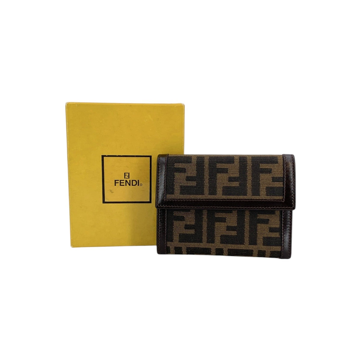 Fendi Zucca Trifold Wallets