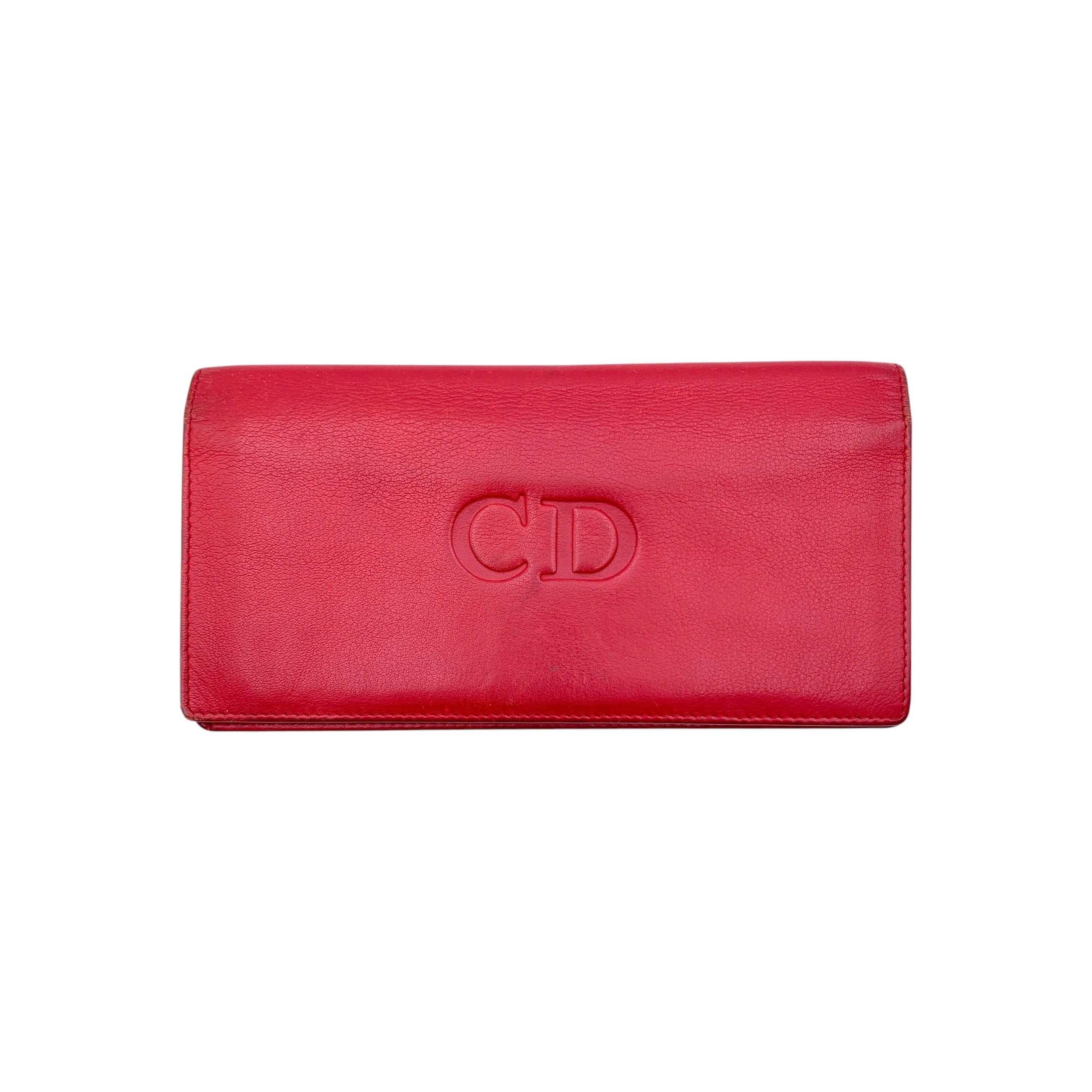 Dior Embossed CD logo Wallets
