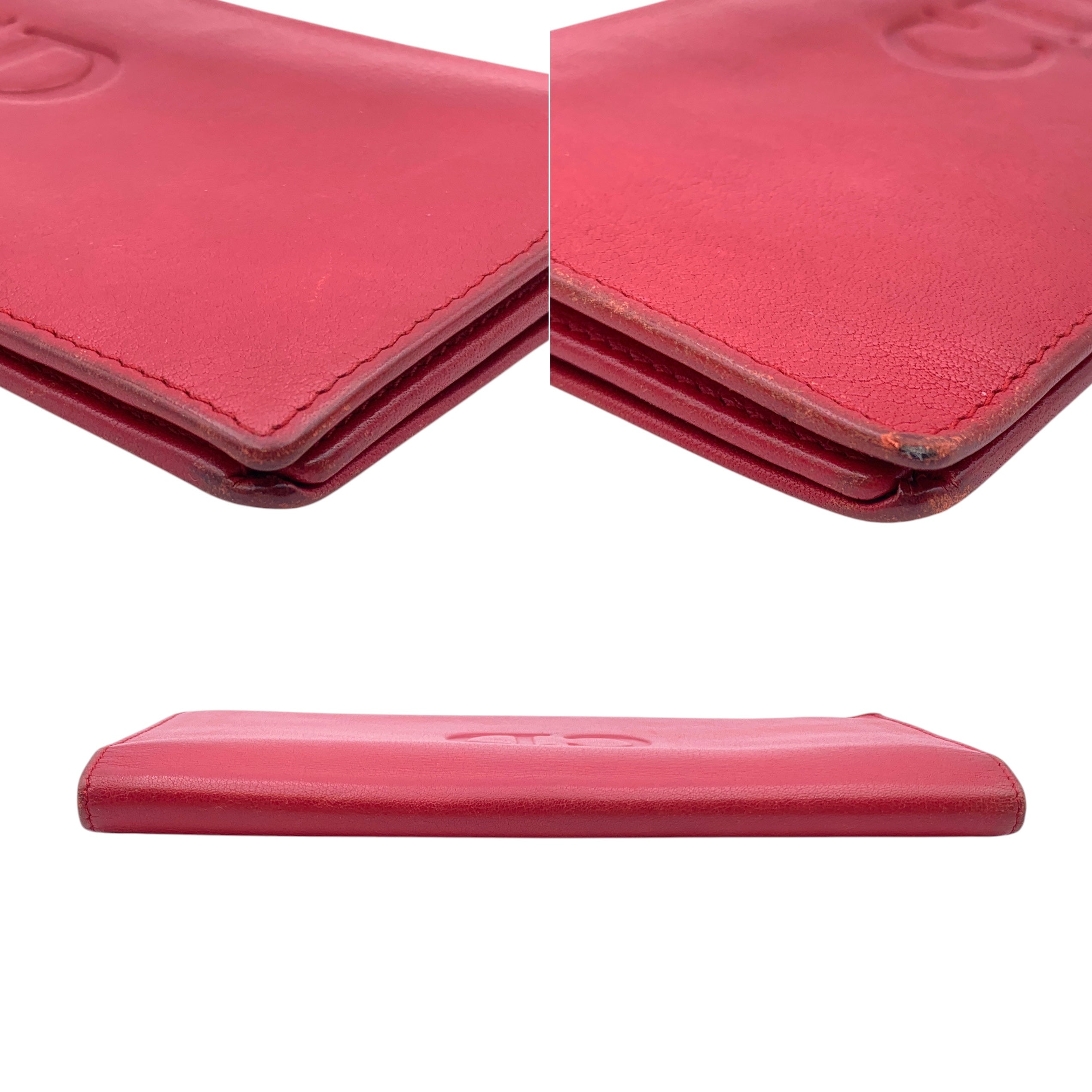 Dior Embossed CD logo Wallets