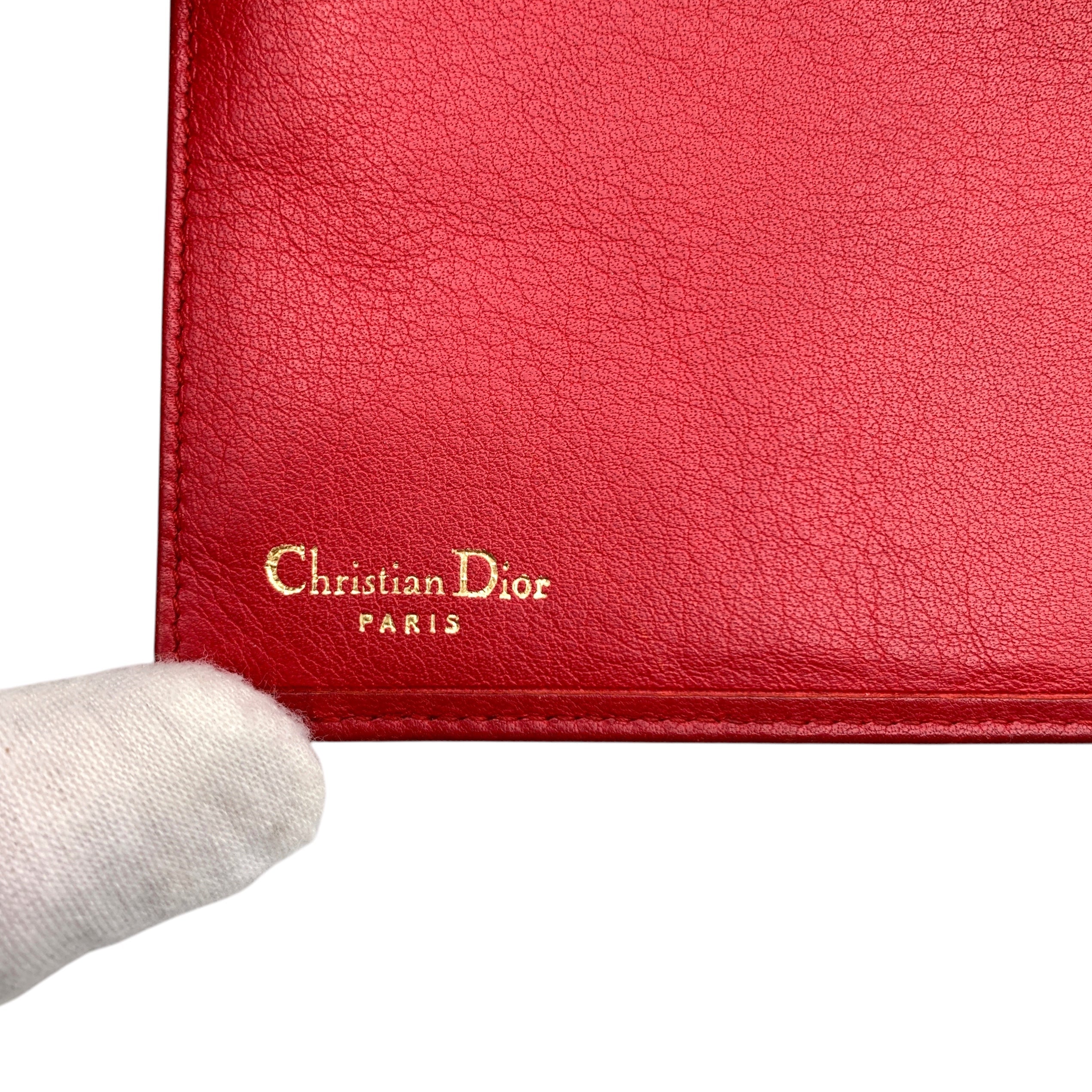Dior Embossed CD logo Wallets