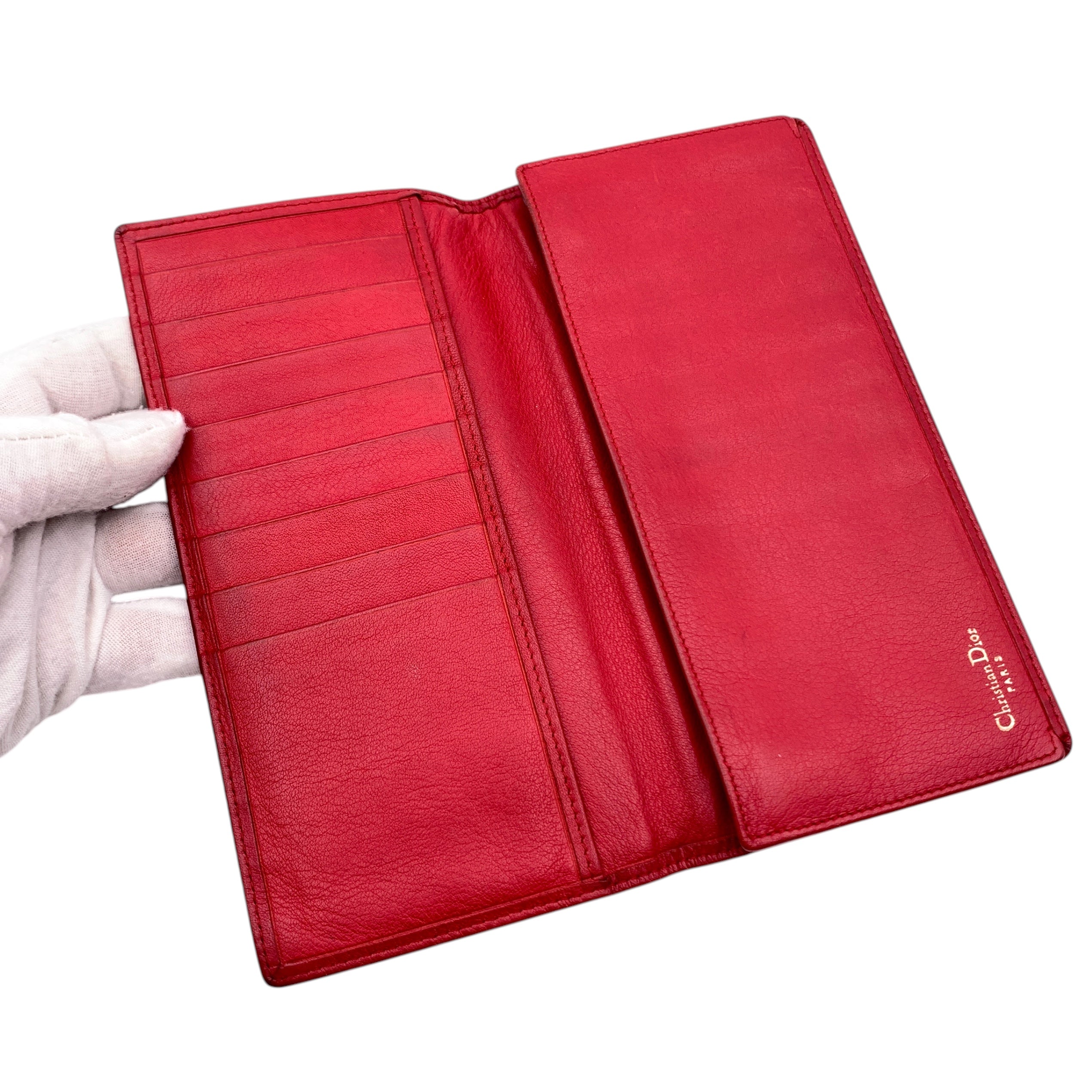 Dior Embossed CD logo Wallets