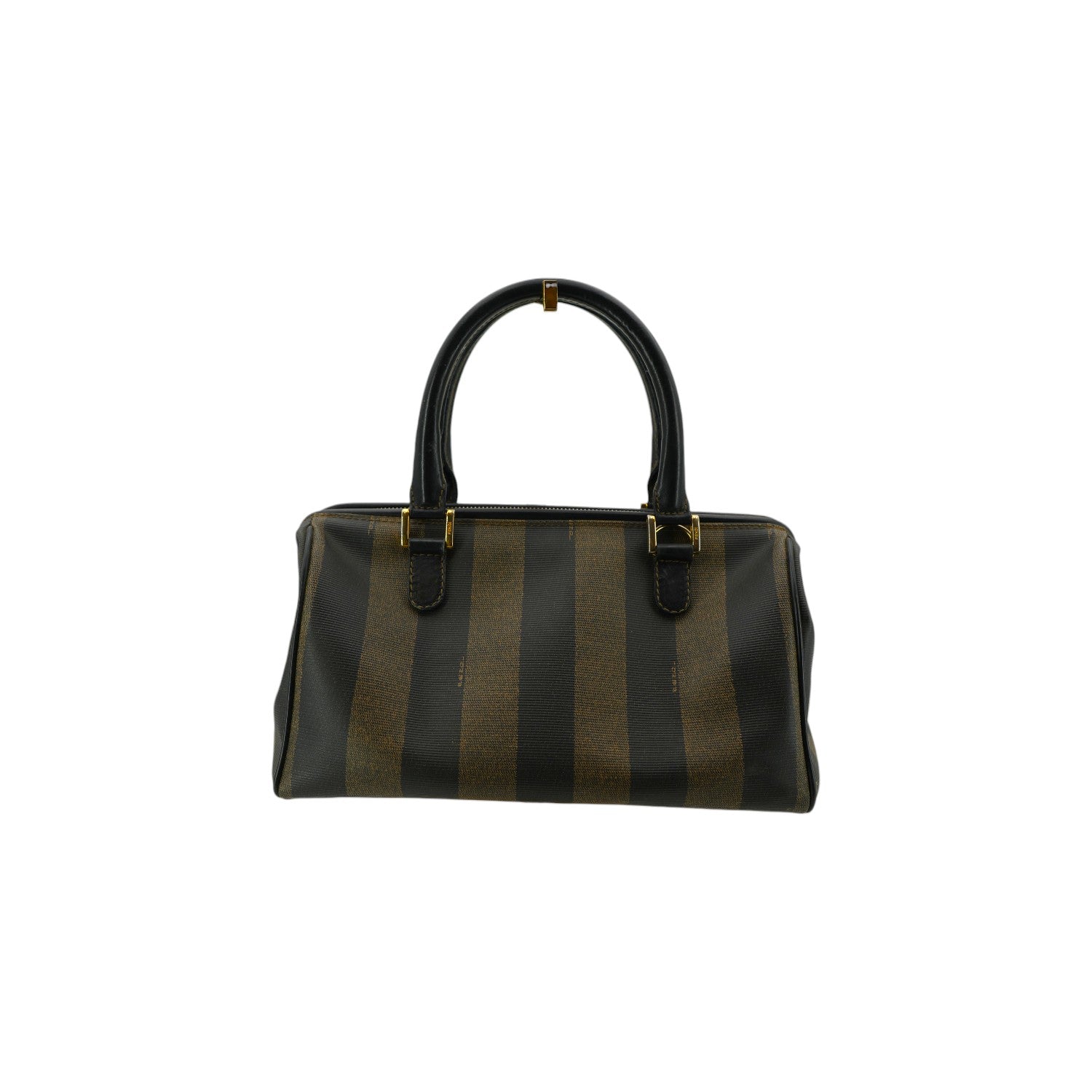 Fendi Pequin Boston Handbags