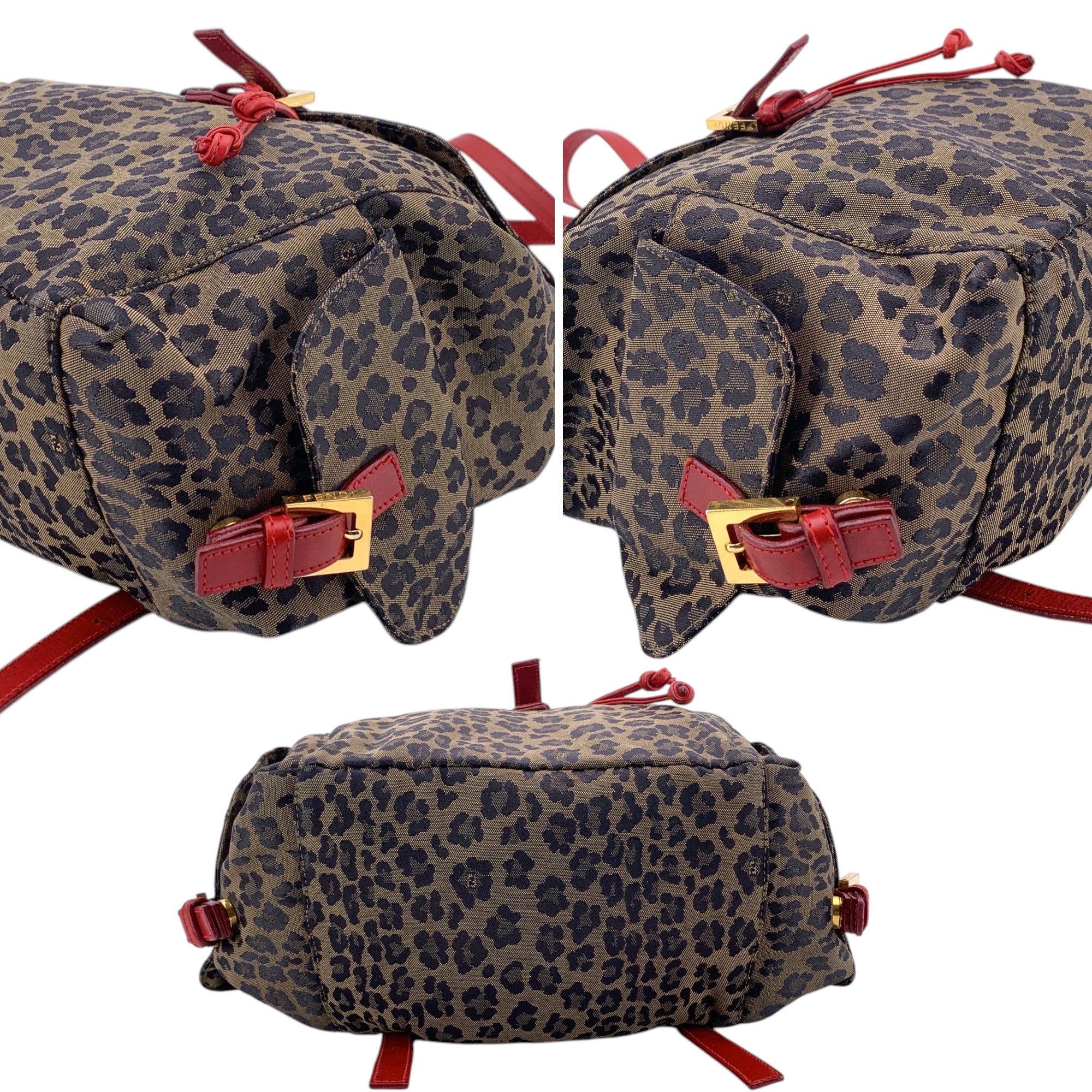Fendi Leopard Backpacks