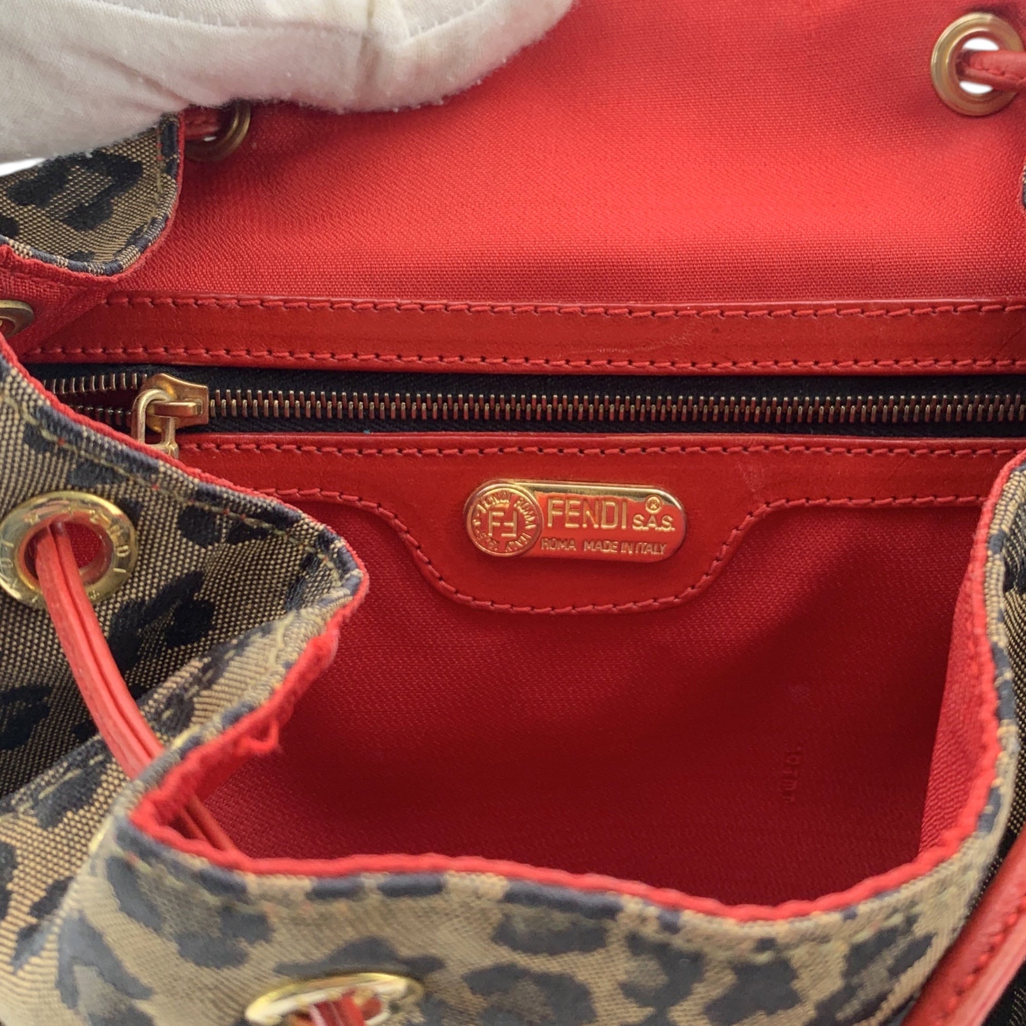 Fendi Leopard Backpacks